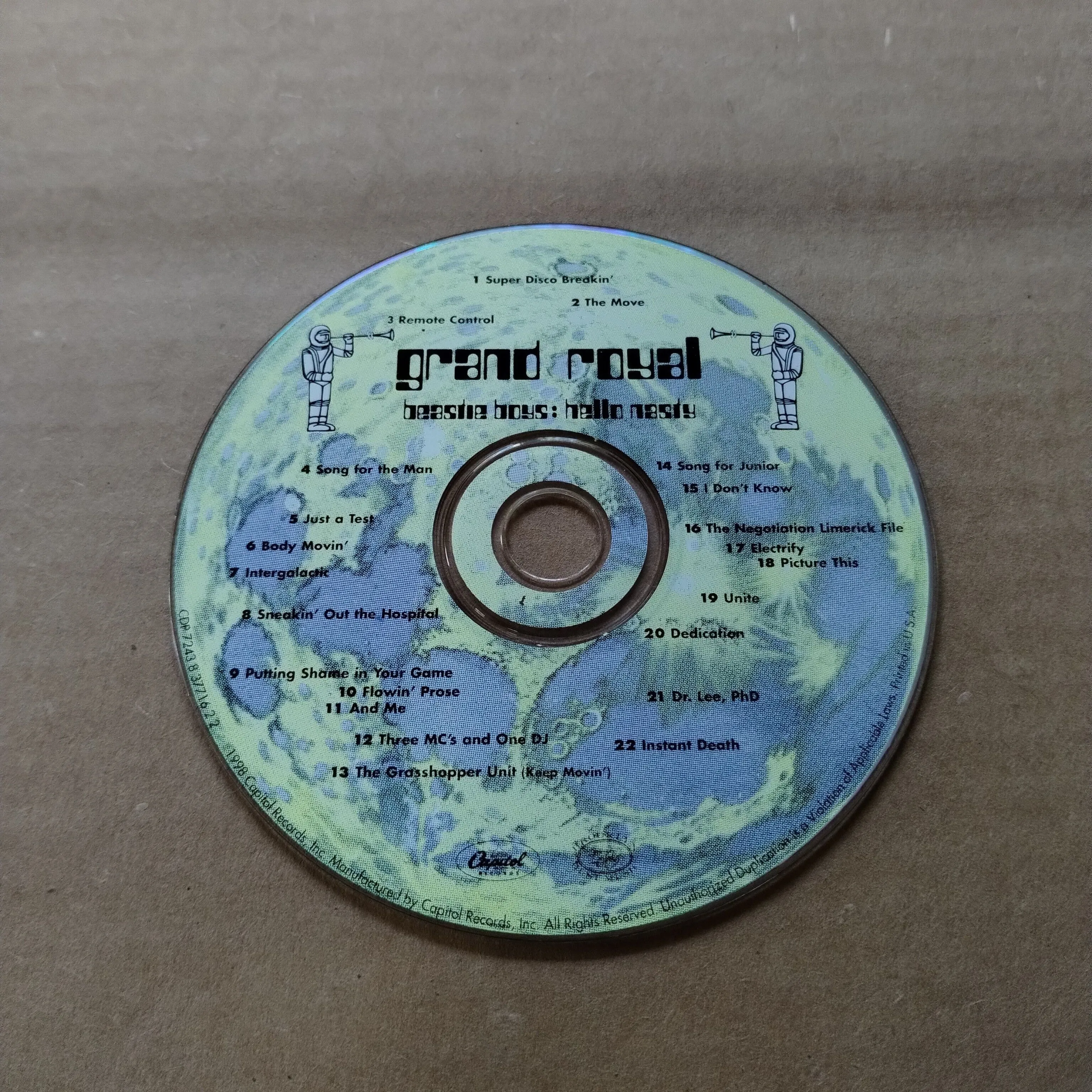 Product image for Beastie Boys - Hello Nasty - Grand Royal - CD *Disc Only!