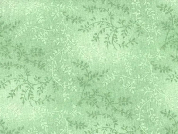 Product image for 2.5 Yards 108" Wide Tonal Mint Green Floral Vine Quilt Backing 
