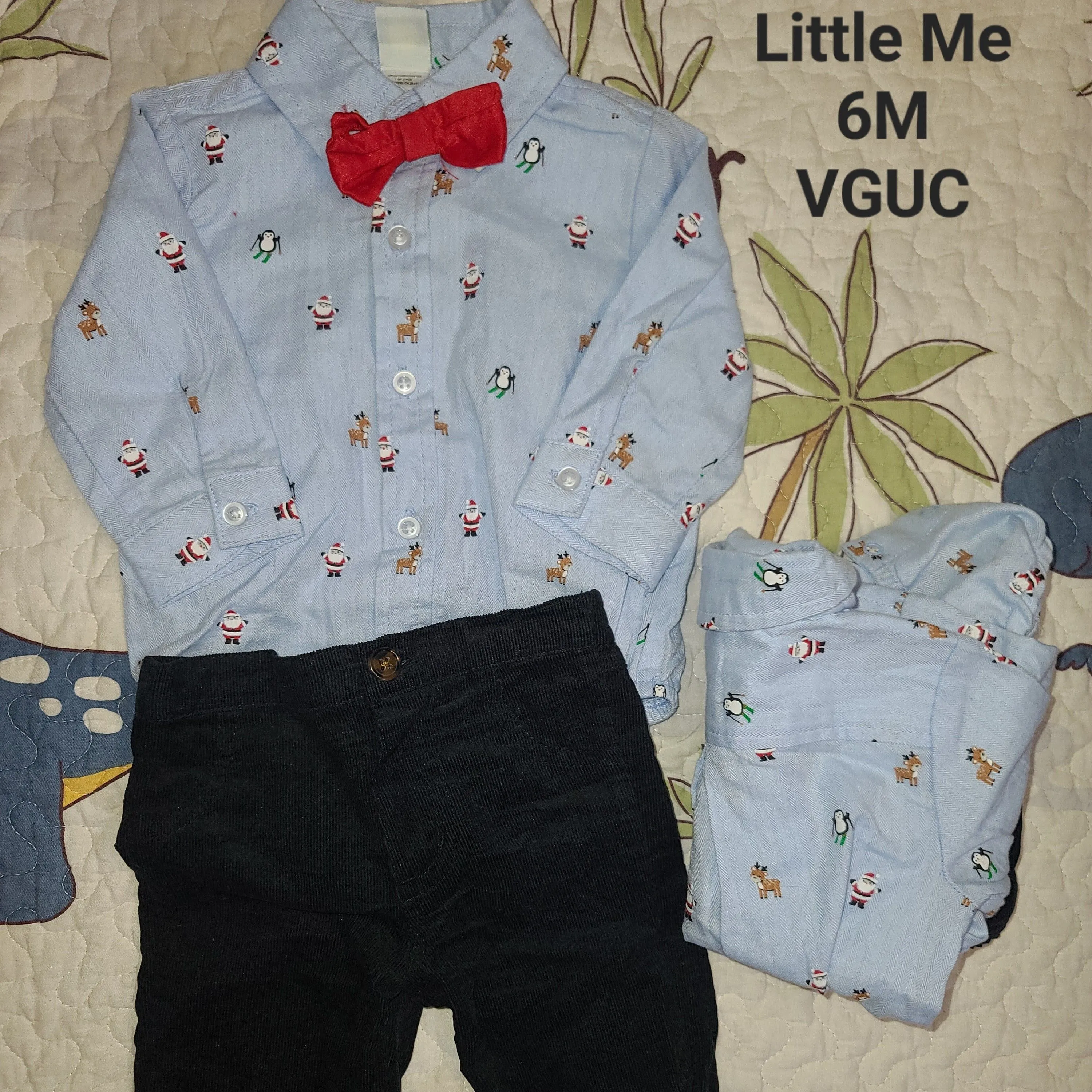 Product image for Little Me Bow Tie 3pc 6M