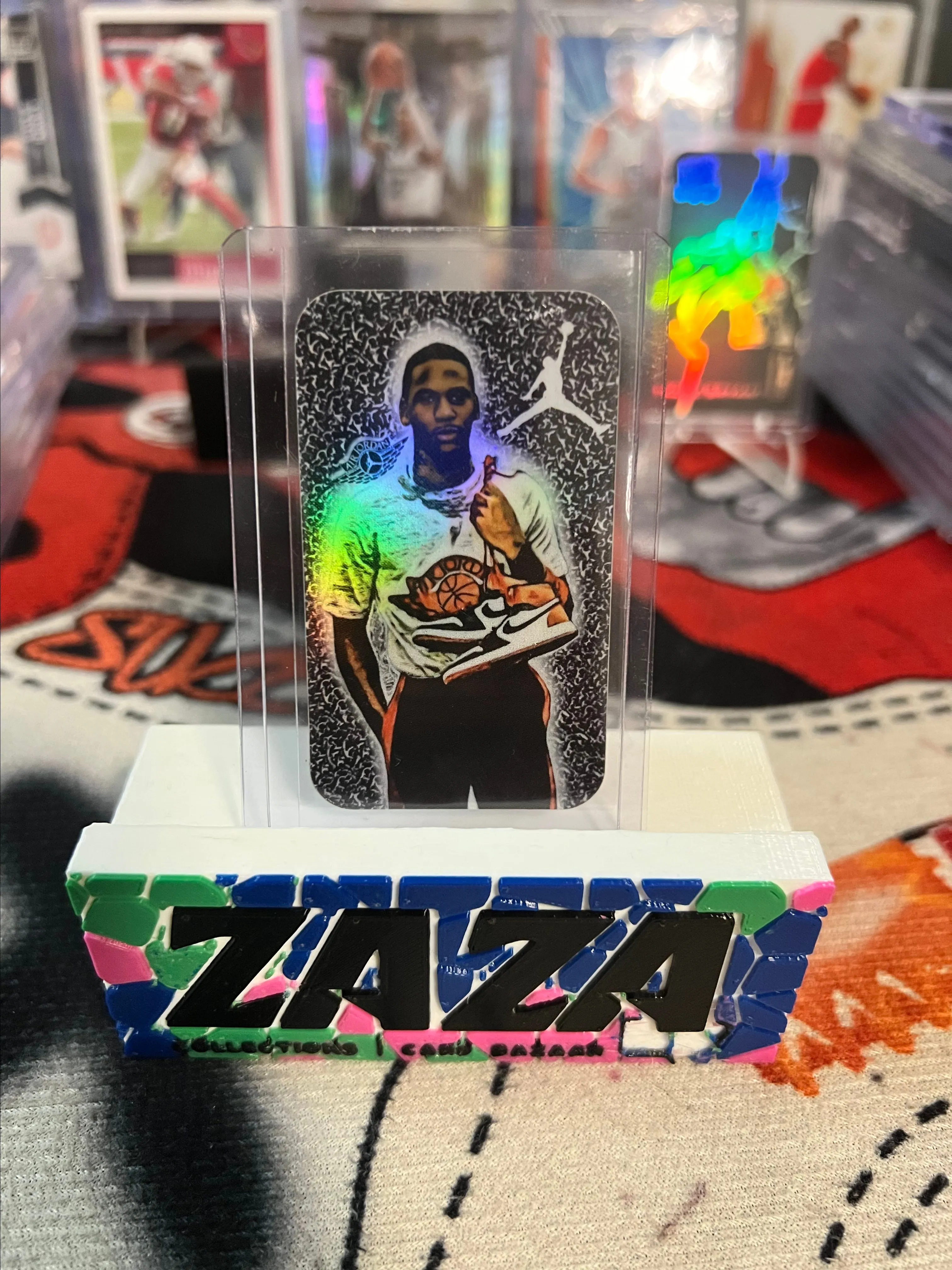 Product image for Michael Jordan 1984 Air Jordan Rookie RC Refractor Mini Promo Card Chicago Bulls