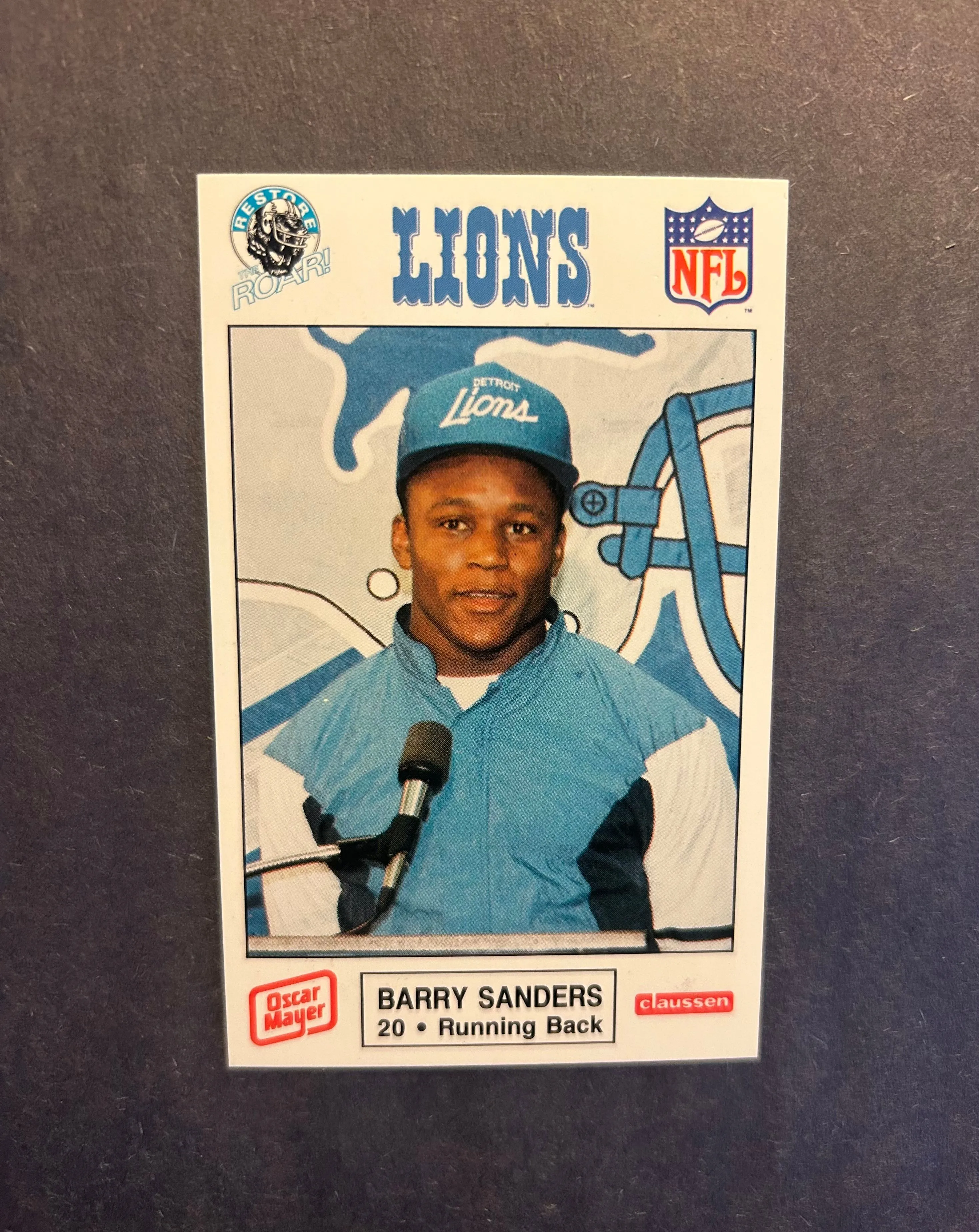 Product image for 1989 Lions Police #11 B. Sanders RC