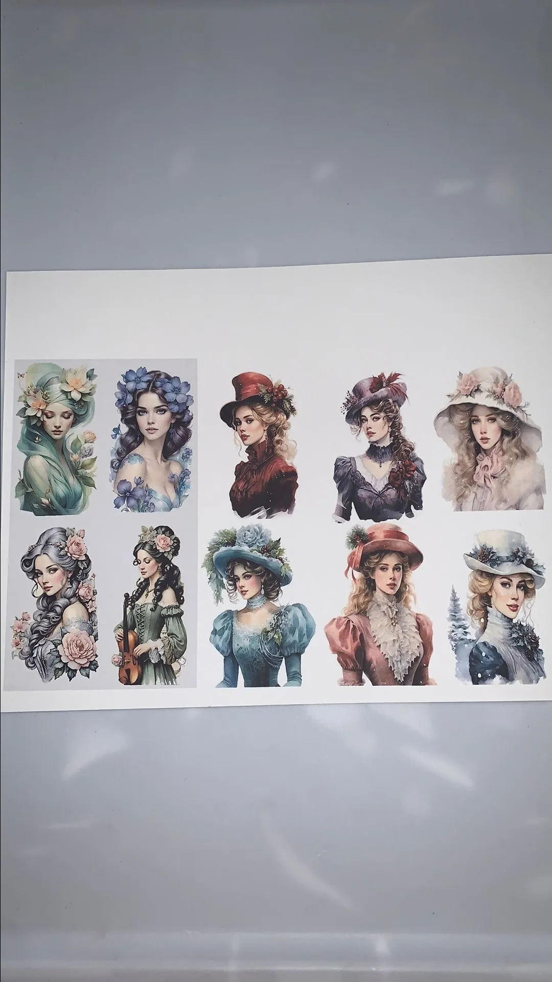 Product image for 00. Victorian Ladies Spring & Winter Printable #10.