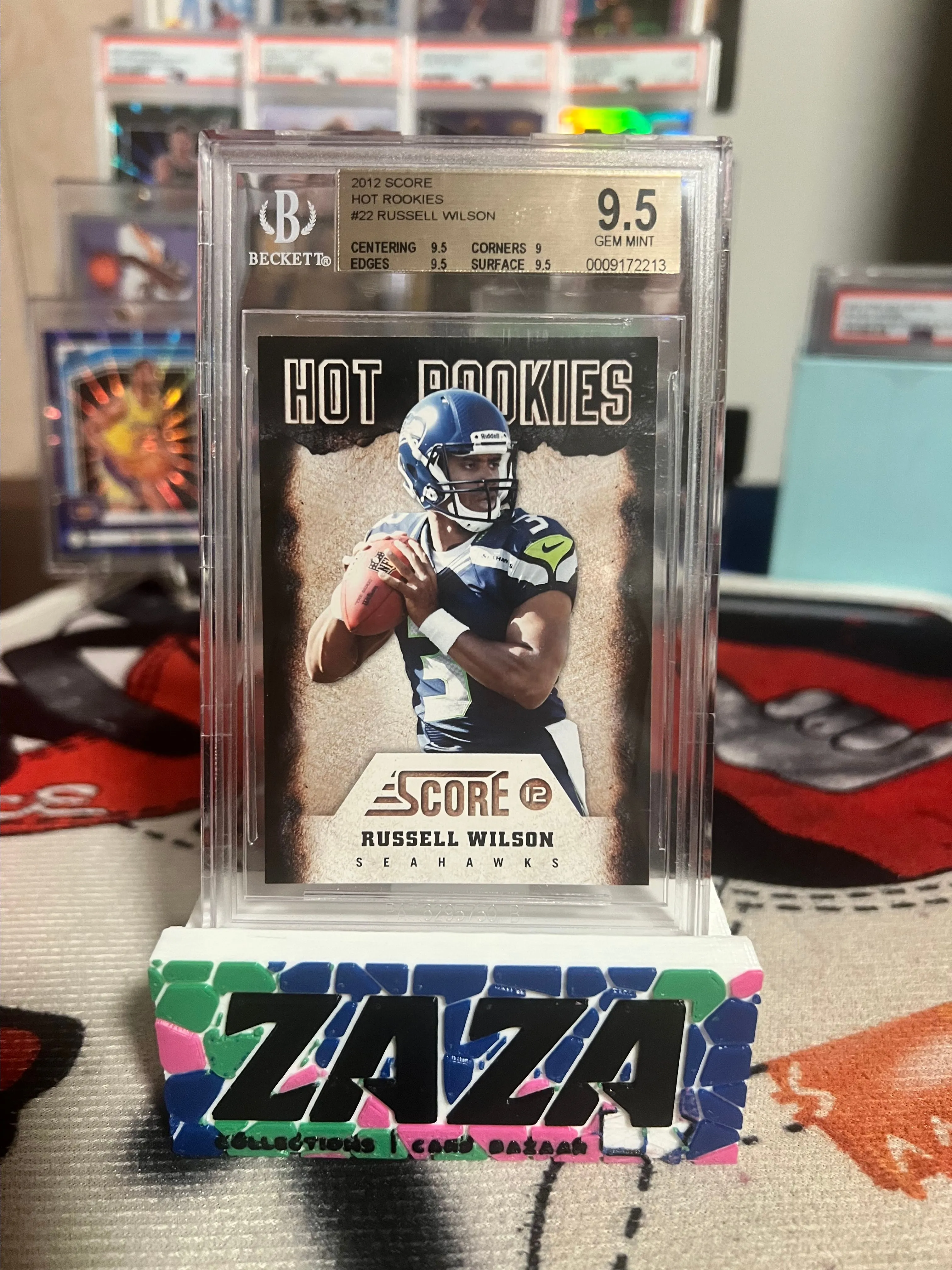 Product image for 2012 Panini Hot Rookies Insert Russell Wilson Rookie RC Beckett 9.5! Pop 7!