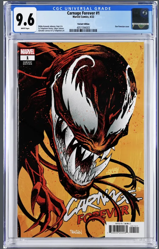 Product image for Carnage Forever #1 Panosian 1:25 Retailer Incentive Variant CGC 9.6
