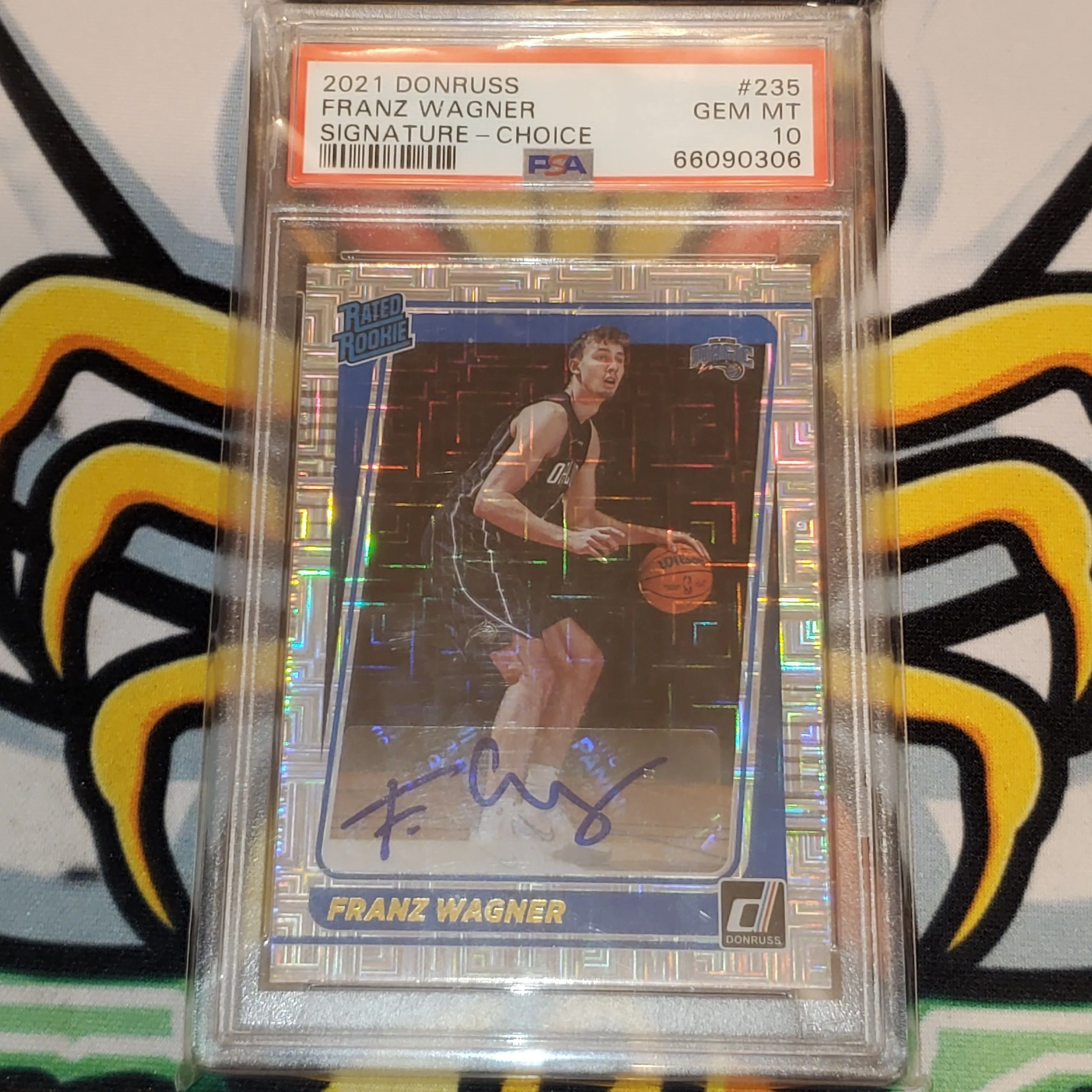 Product image for 2021 Panini Donruss Franz Wagner 235 Signature-Choice PSA GEM MT 10