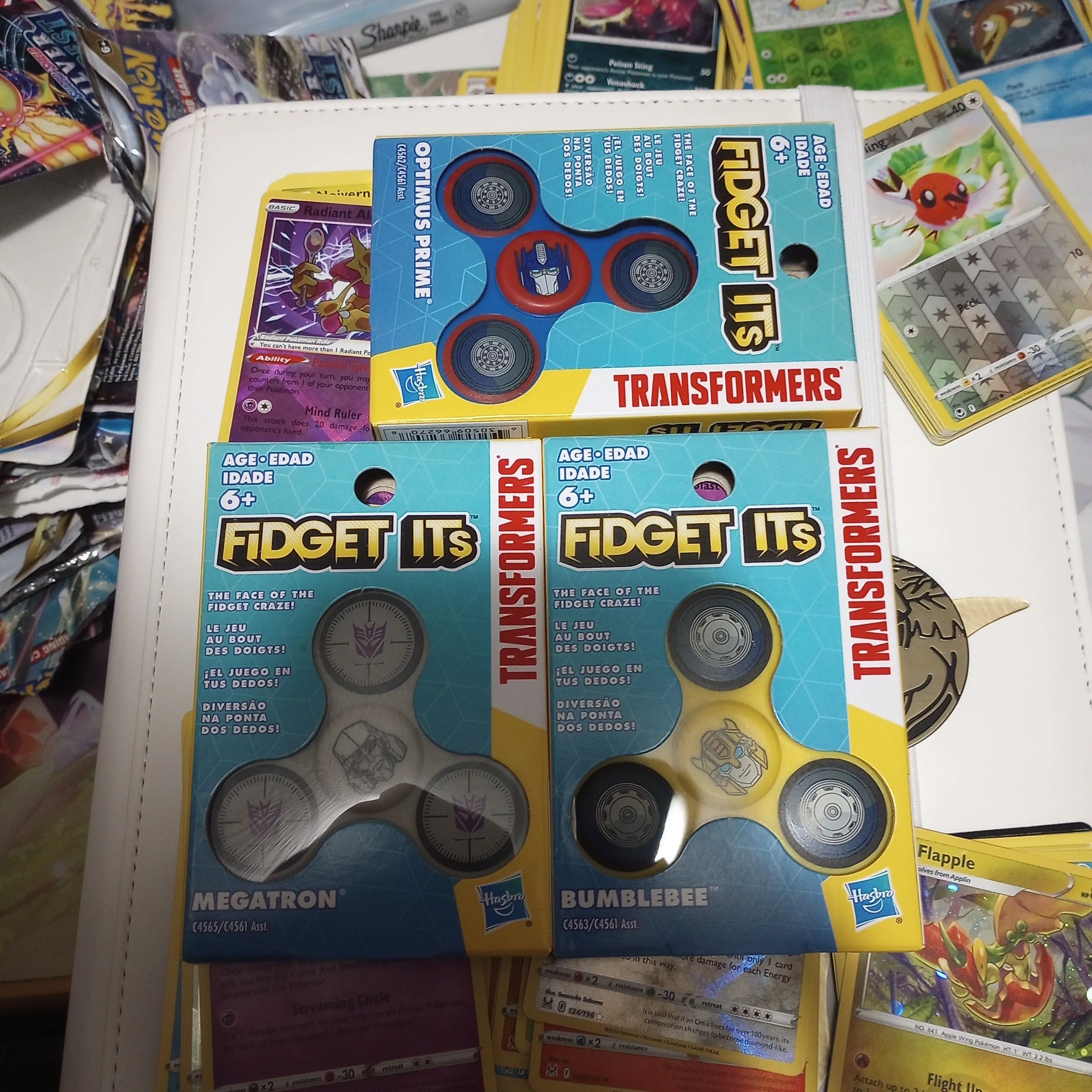 Product image for fidget its transformers Optimus prime bumblebee and Megatron