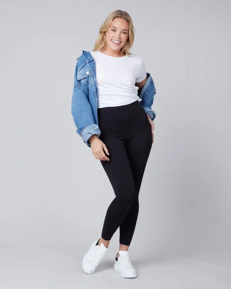 Product image for Spanx Size Small Black EcoCare High Waisted Seamless Leggings 20346