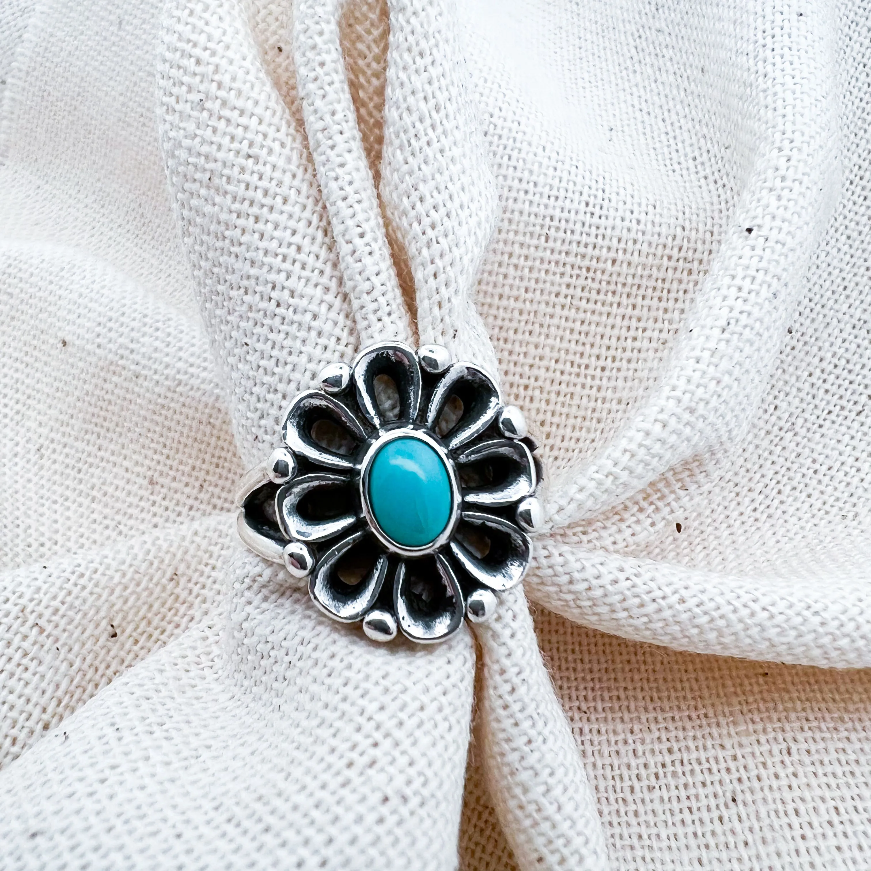 Retired James Avery De Flores Turquoise Ring sz · Whatnot