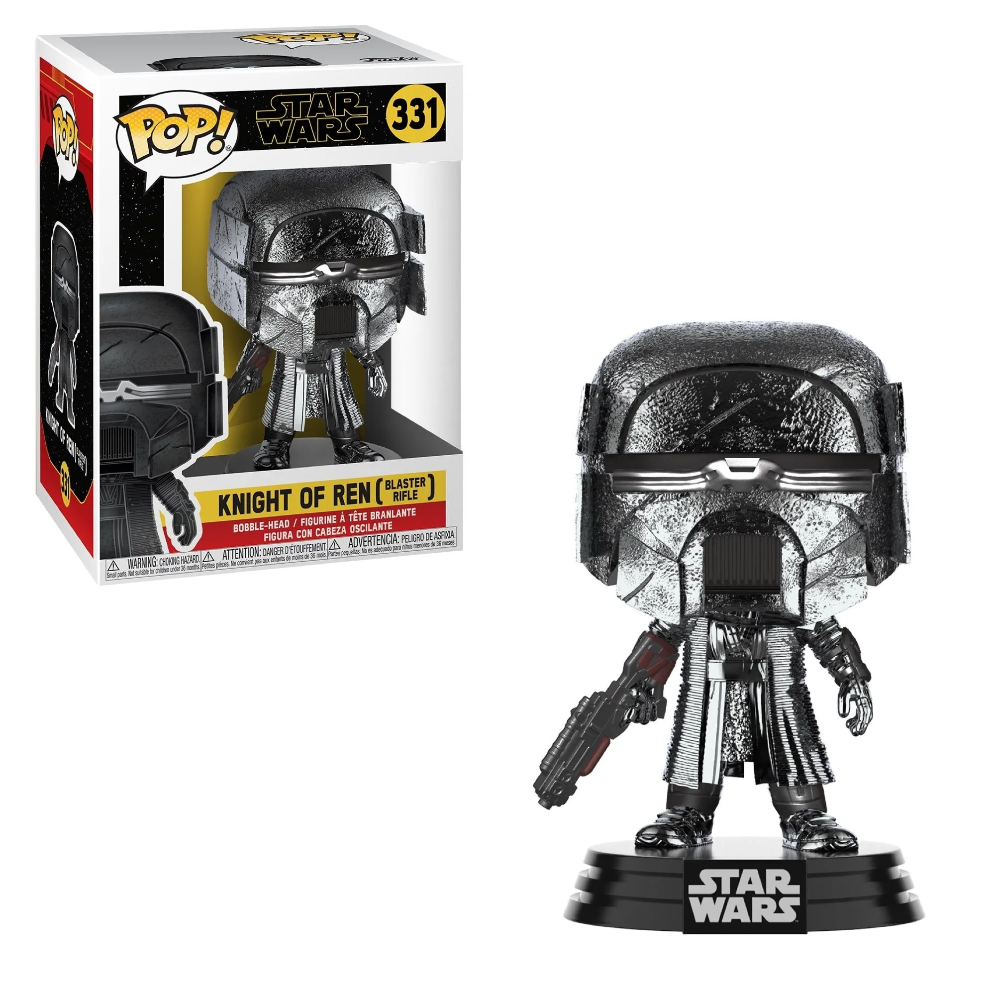 Product image for Knight of Ren (Blaster Rifle) (Hematite Chrome) (331) | Star Wars Movies 