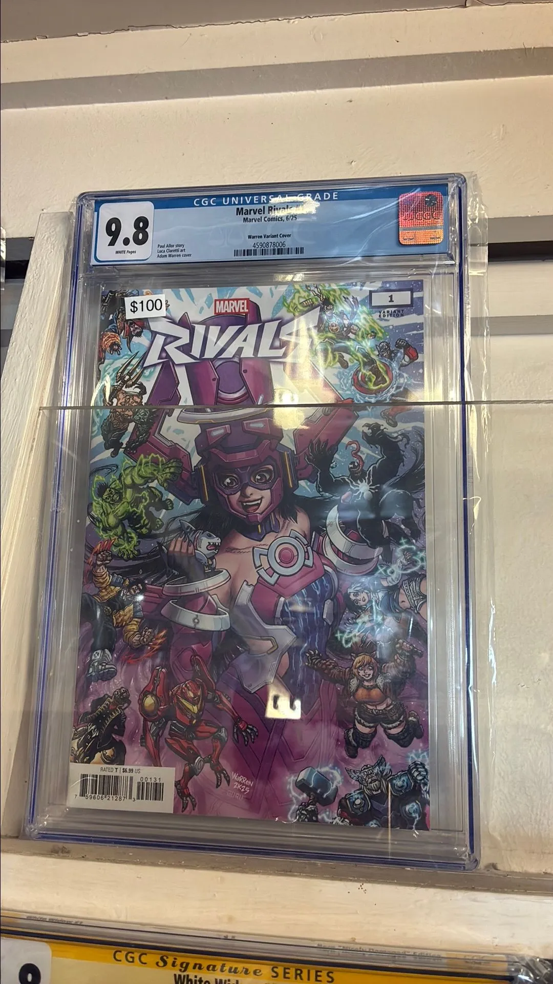Product image for 9.8 Marvel rivals #1 Warren variant cover