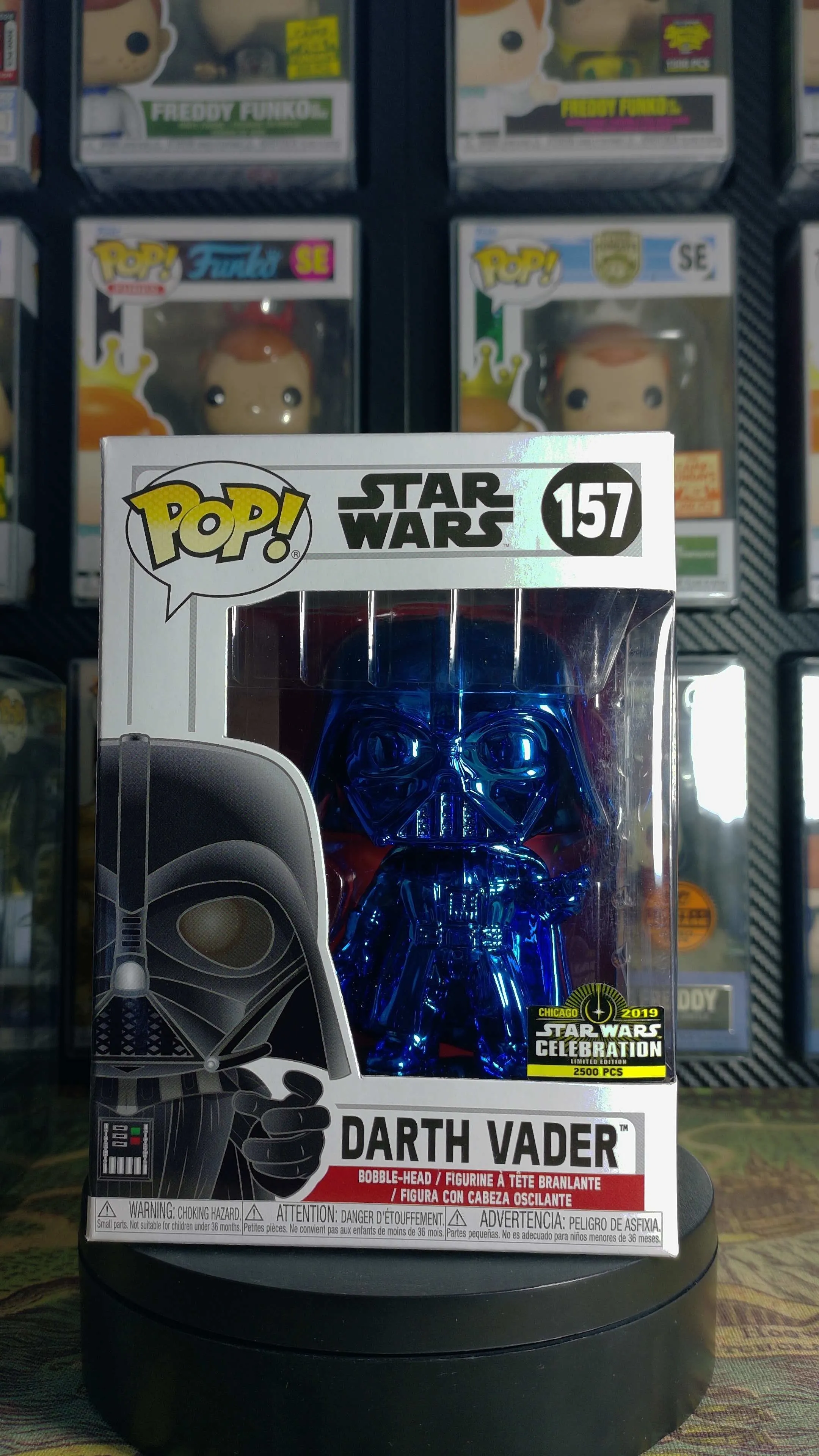 Product image for Star Wars - 157 Darth Vader (Blue Chrome)