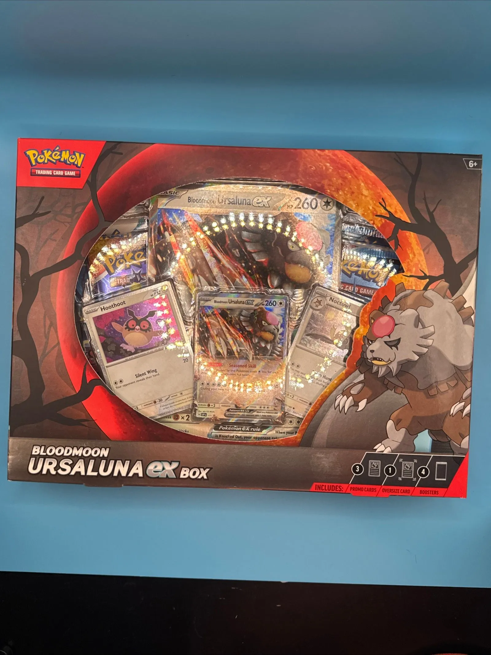 Product image for Pokemon TCG Bloodmoon Ursaluna Ex Box Factory Sealed Display w/ 4 Booster Packs