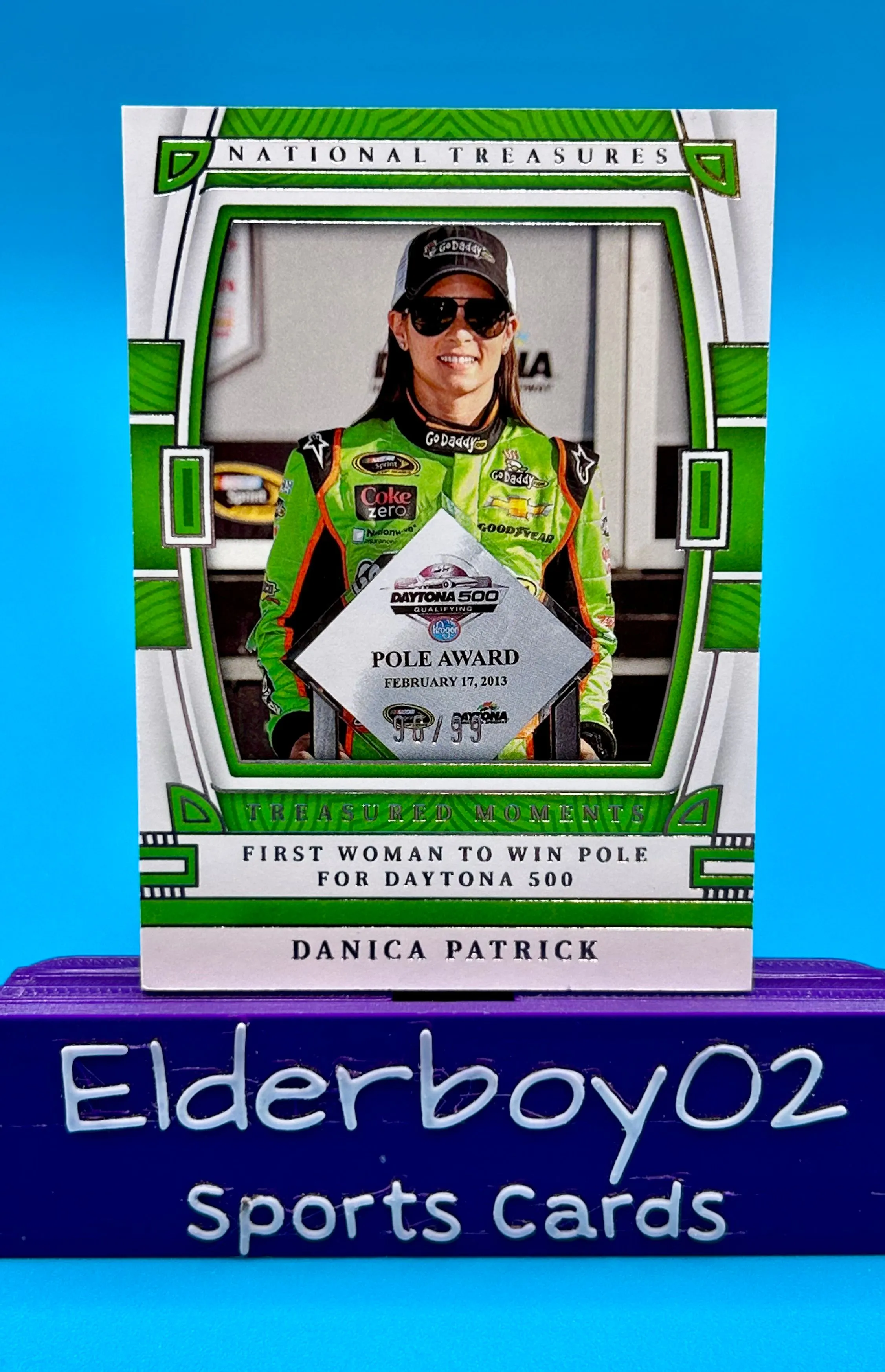 Product image for Danica Patrick 96/99 Treasured Moments 2023 Panini National Treasures Racing Nascar