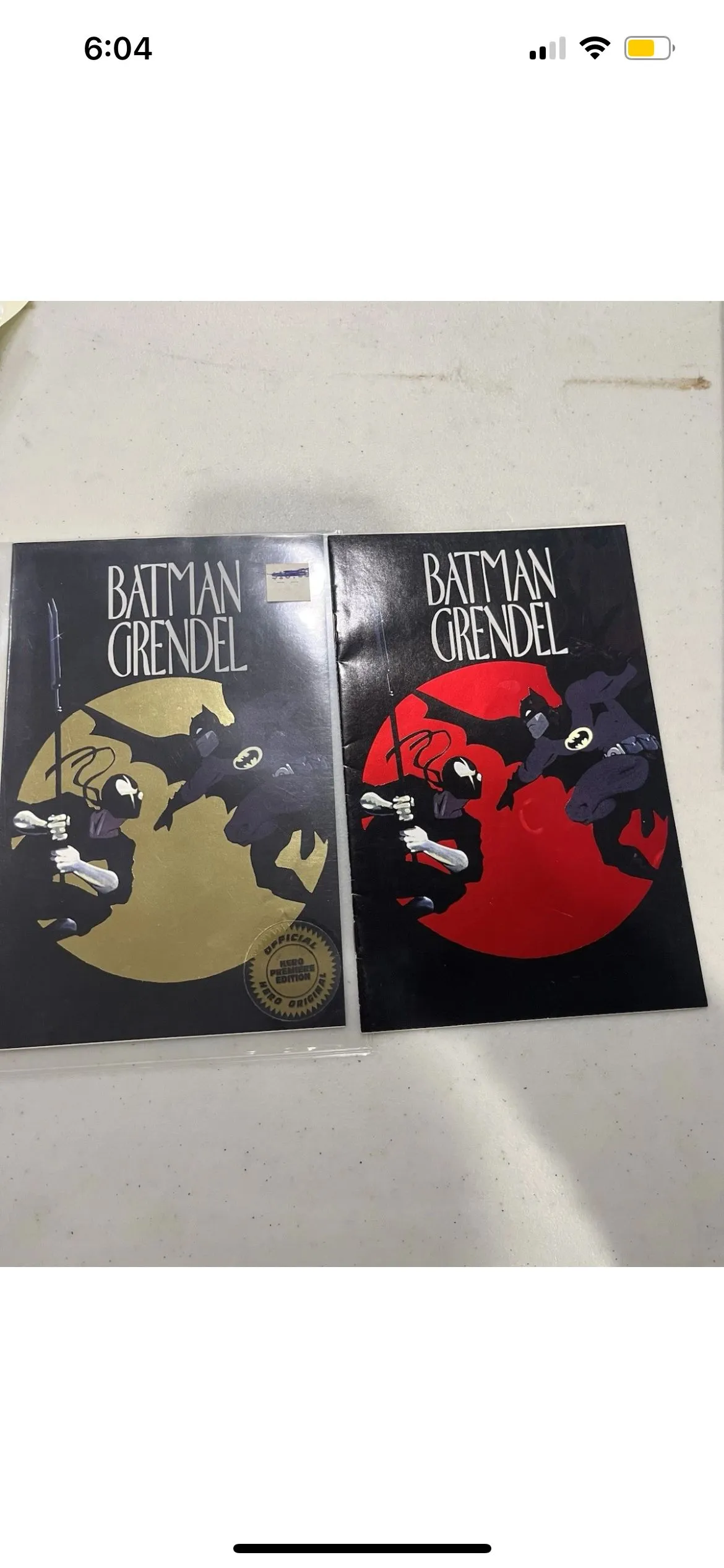 Product image for Batman/Grendal (Hero Premiere #2) Gold Foil Version Ashcan (1993 DC Comics)