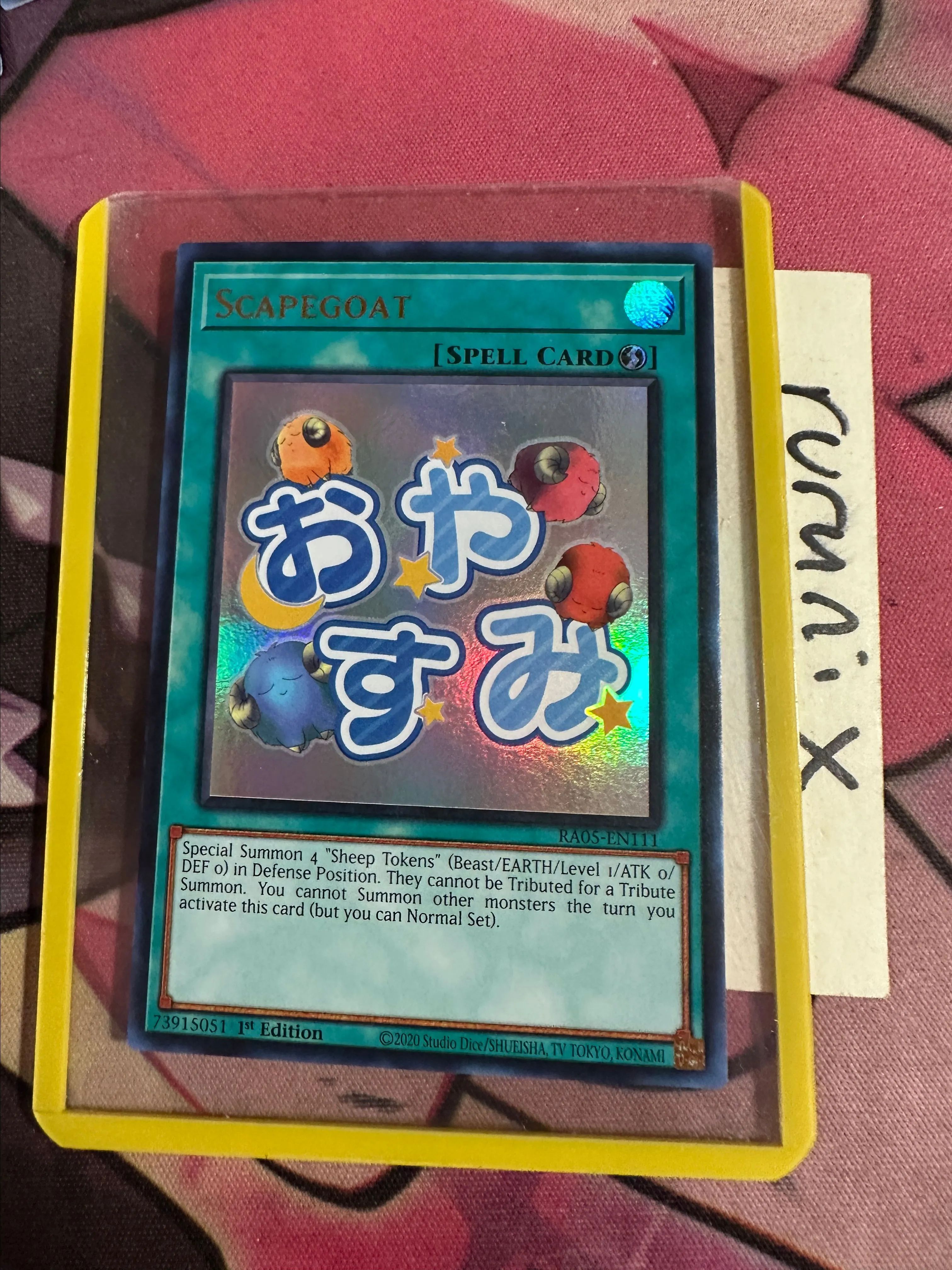 Yugioh Scapegoat RA05-EN111 Ultra Rare Stamped Rarity Collection 5 (RA05)   Whatnot: Shop, Sell, Connect
