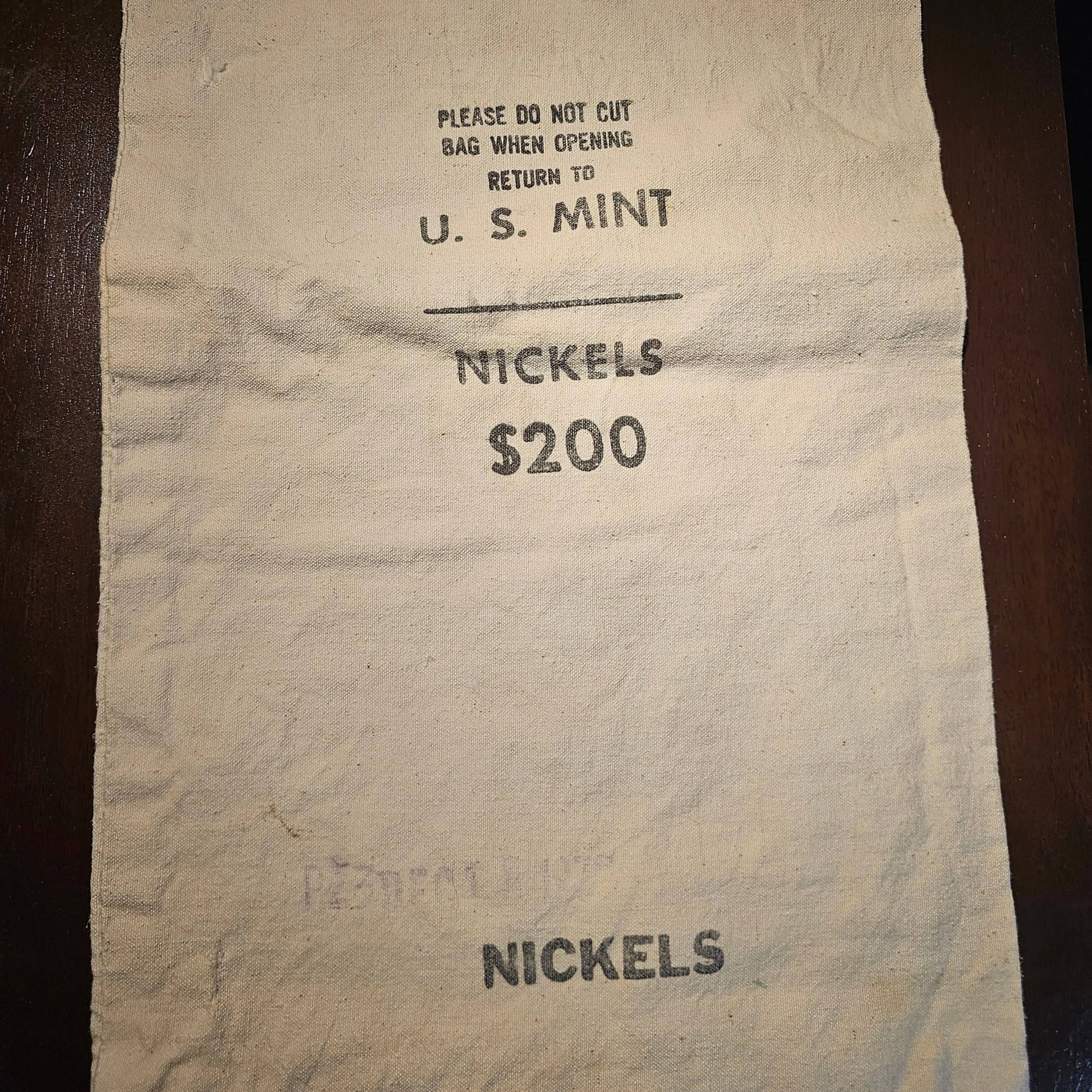 Product image for US Mint $200 nickle bag