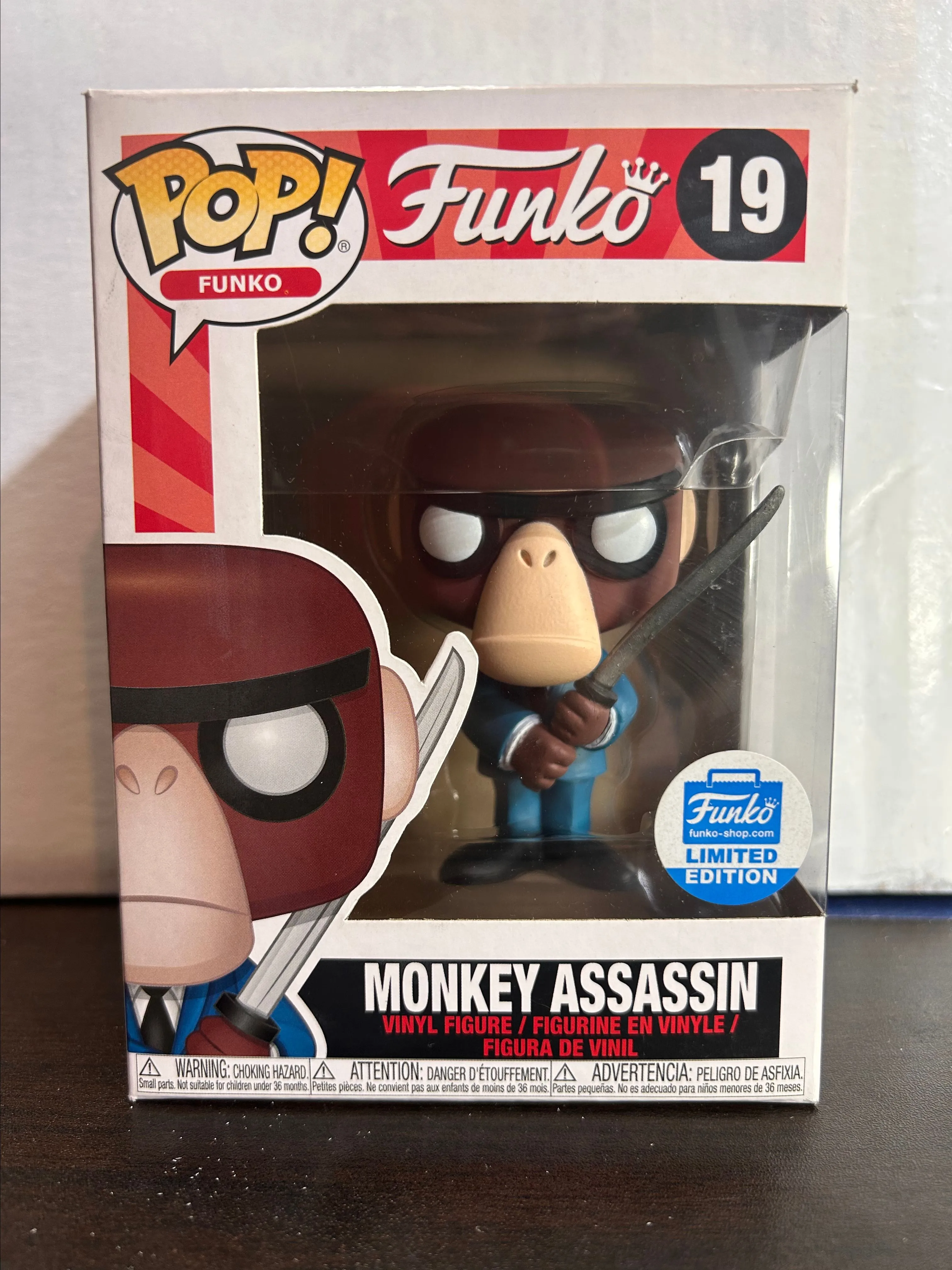 Product image for Monkey Assassin Funko Shop Excl Fantastik Plastik Funko Pop 19 With Protector