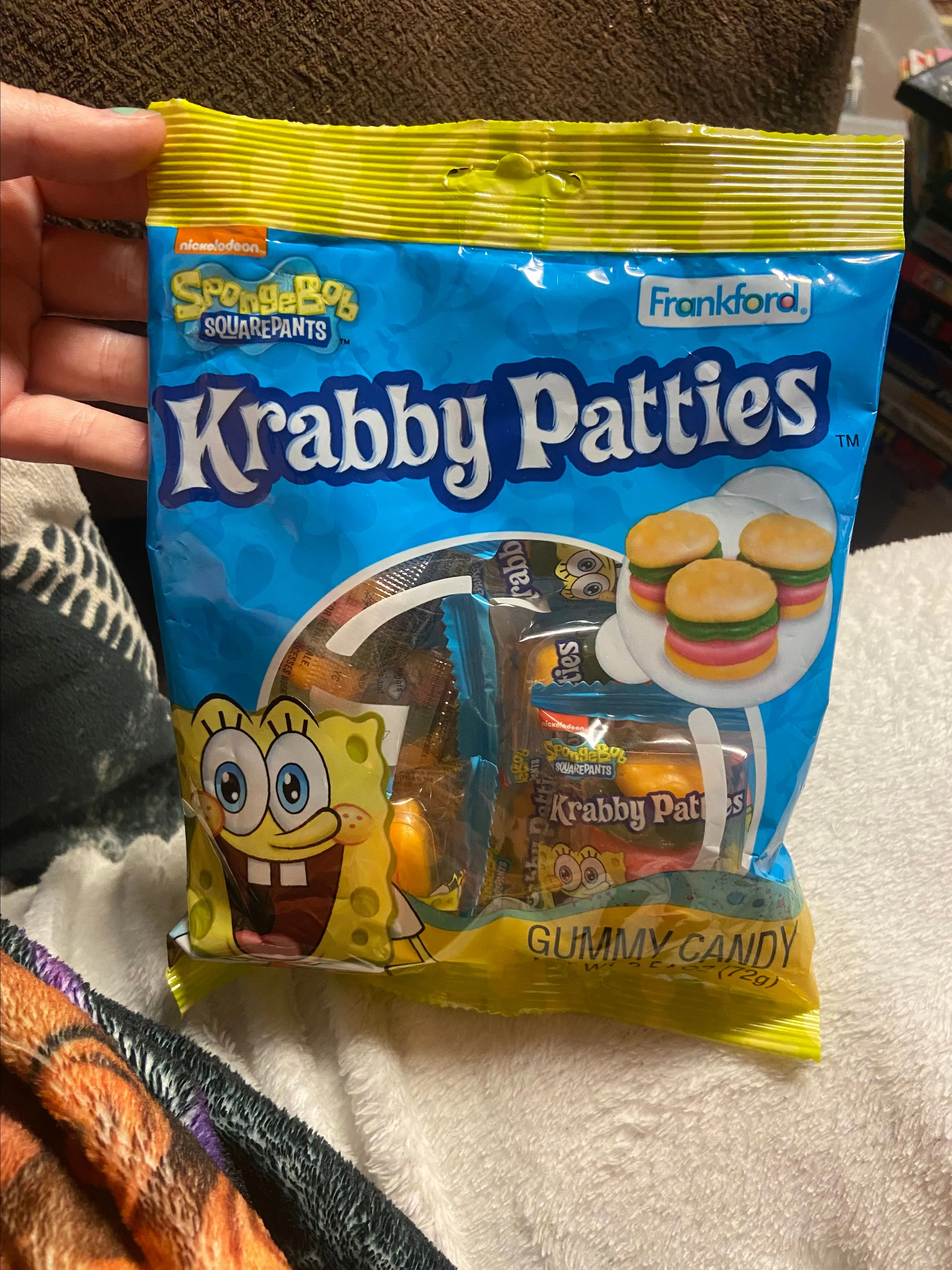 Product image for XSNACKS- Frankford krabby patties gummies