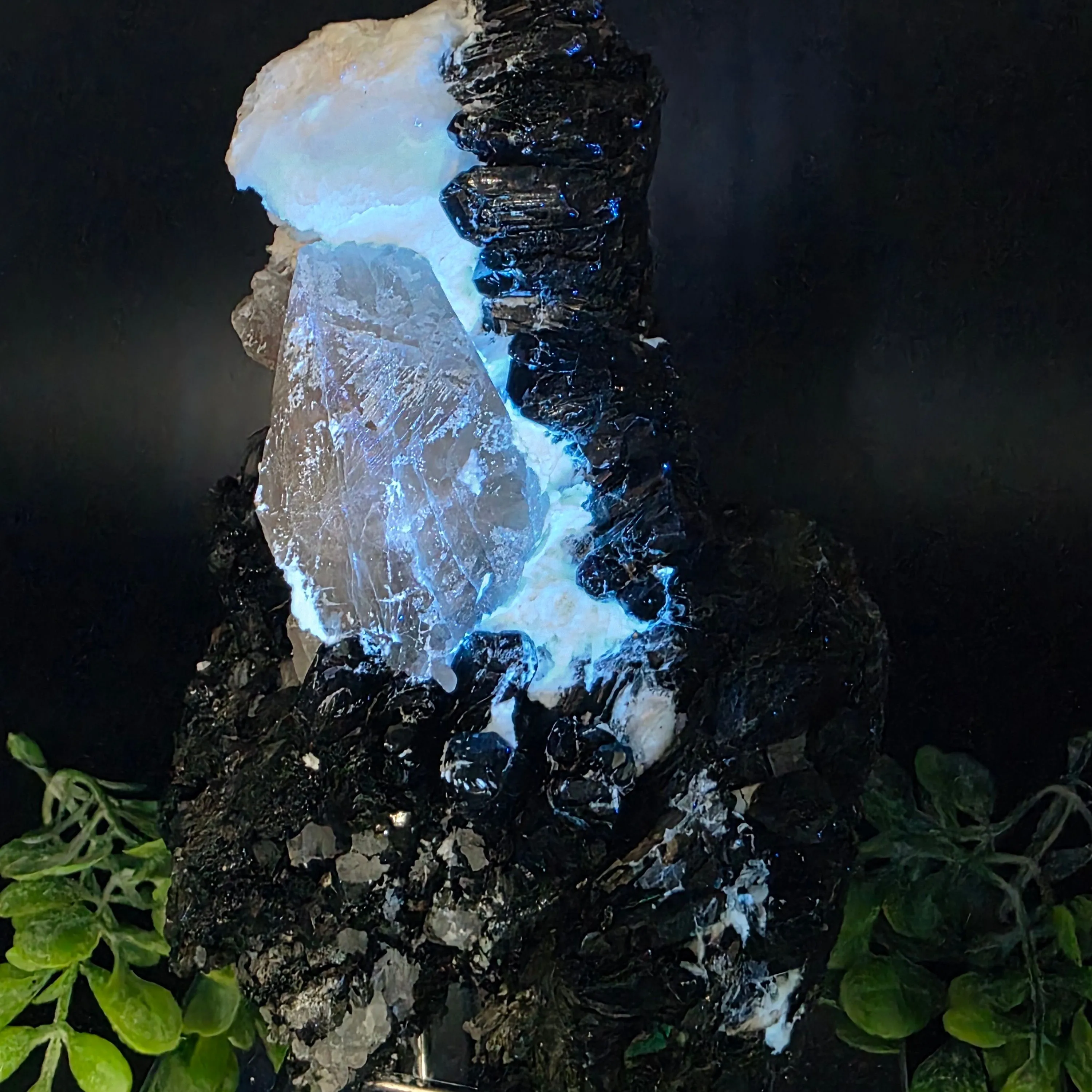 Product image for #611 Black Tourmaline with Feldspar from Namibia