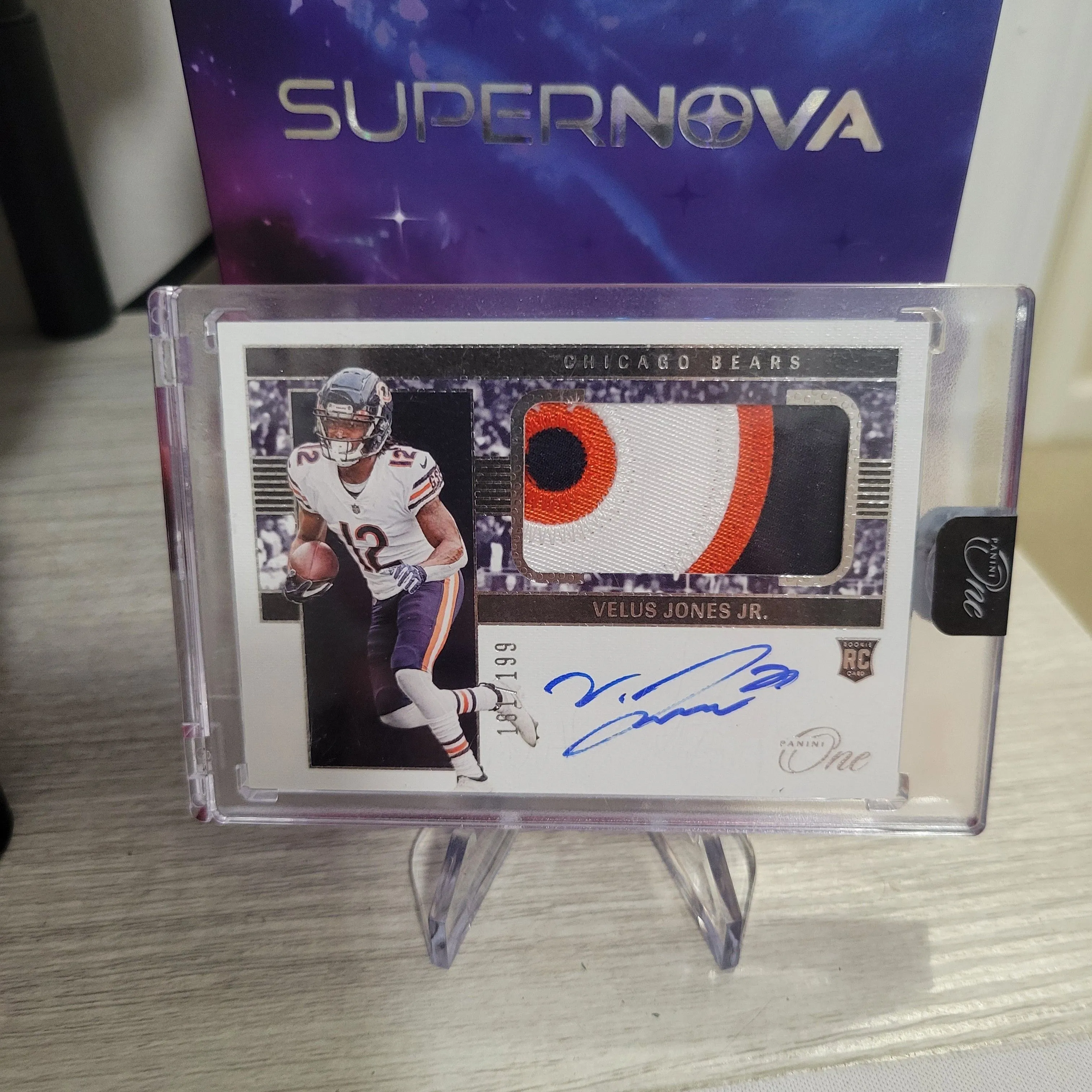 Product image for Panini One Velus Jones RPA #/199