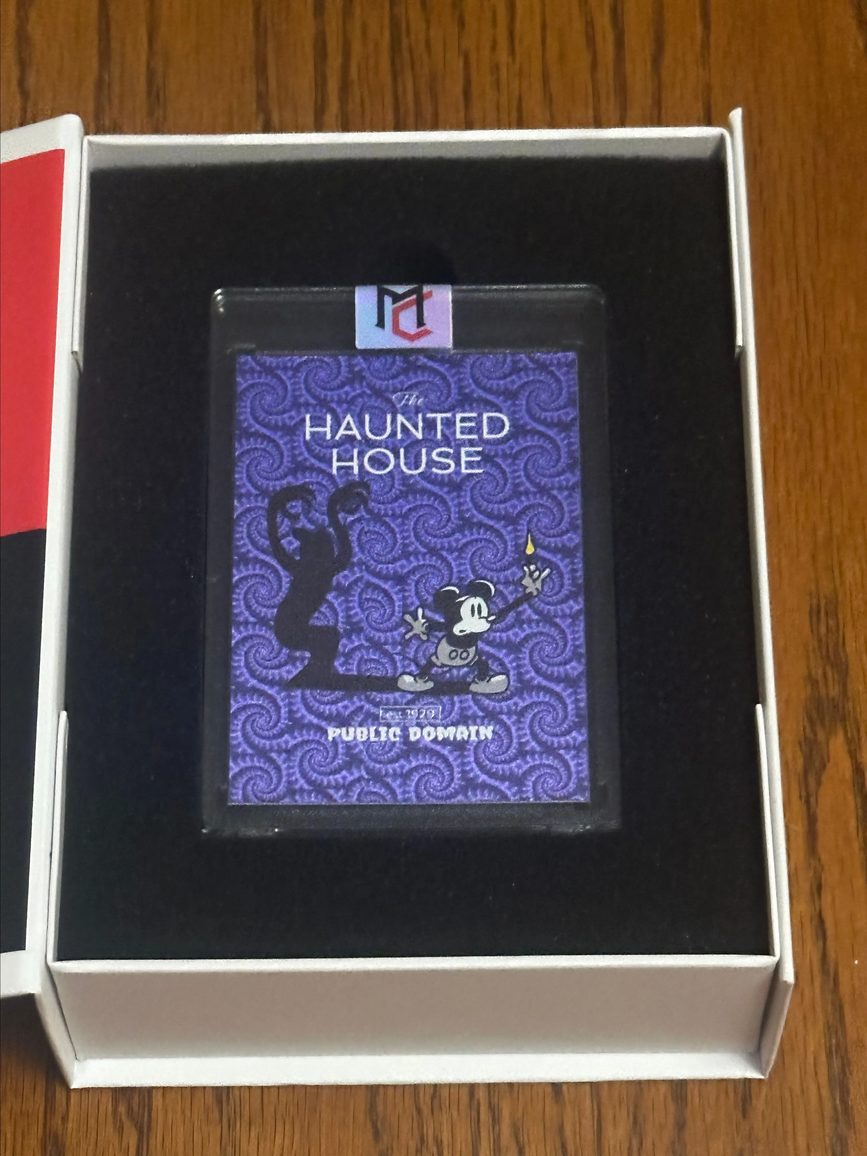 Product image for Haunted House Mickey Purple Vortex Candlestick