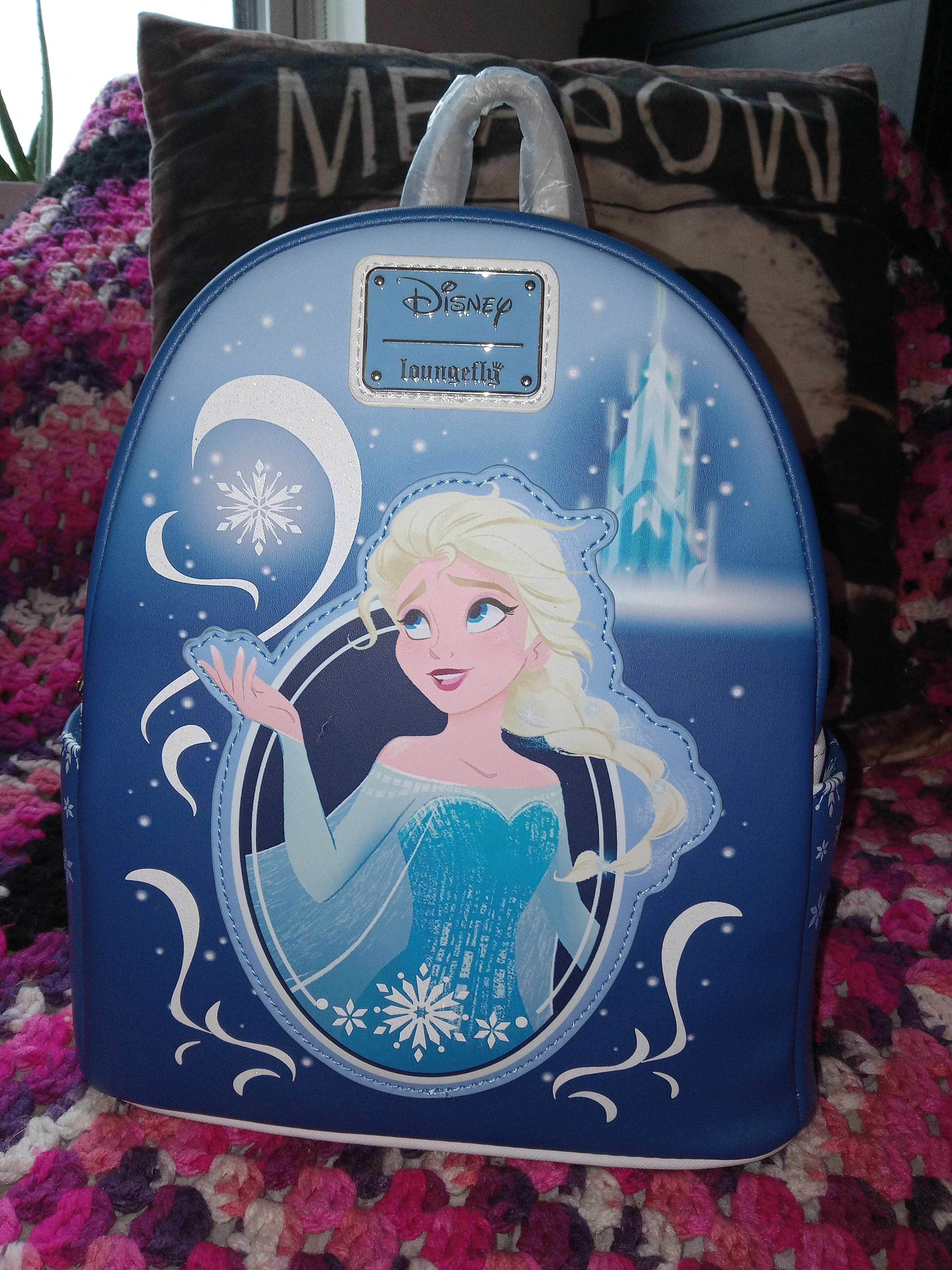 Product image for Loungefly Frozen Elsa Portrait Mini Backpack BAM Exclusive 