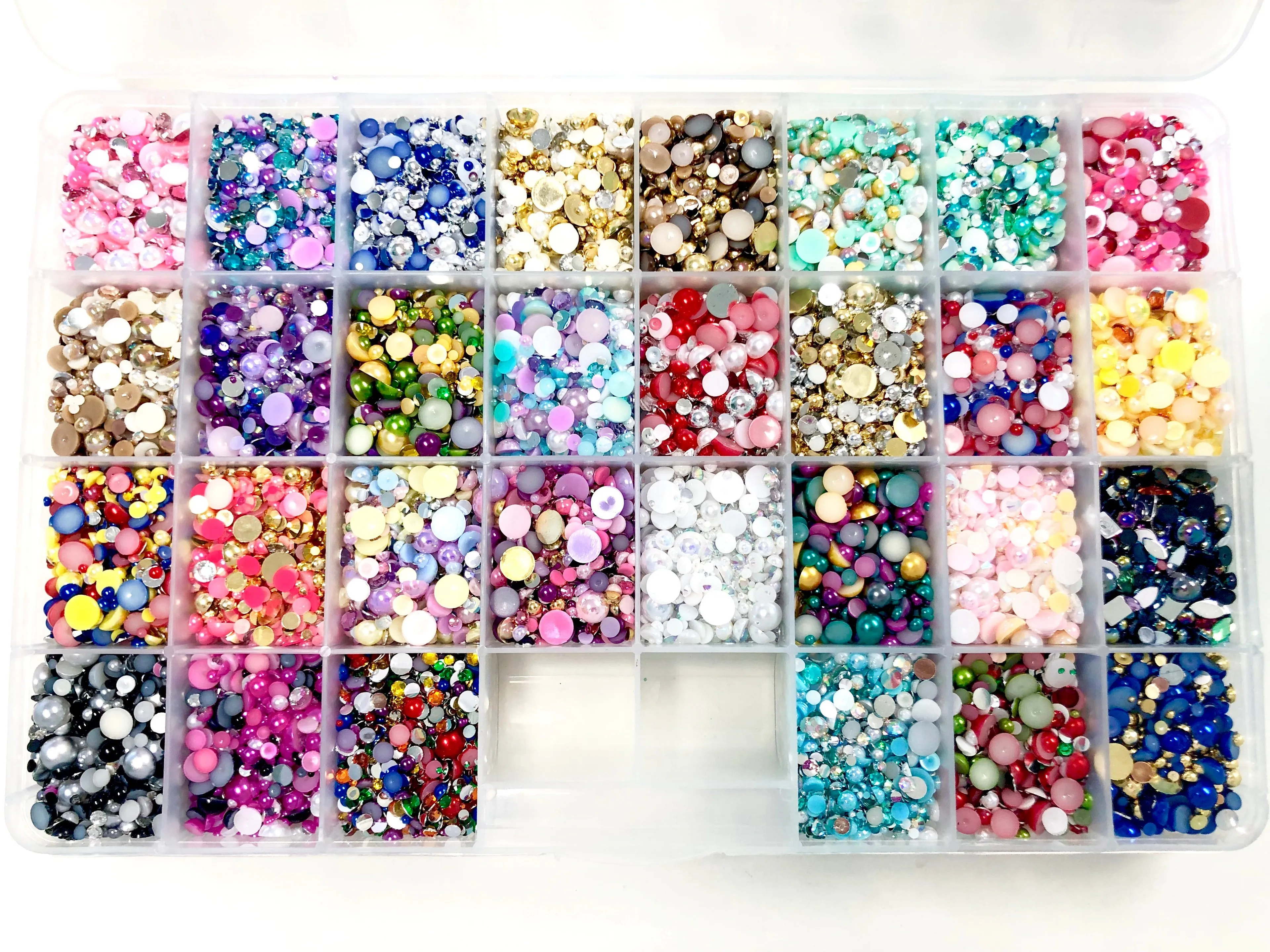 Product image for CRAFTS: NIB 2-10mm Mixed Pearls & Rhinestone Sets 30K