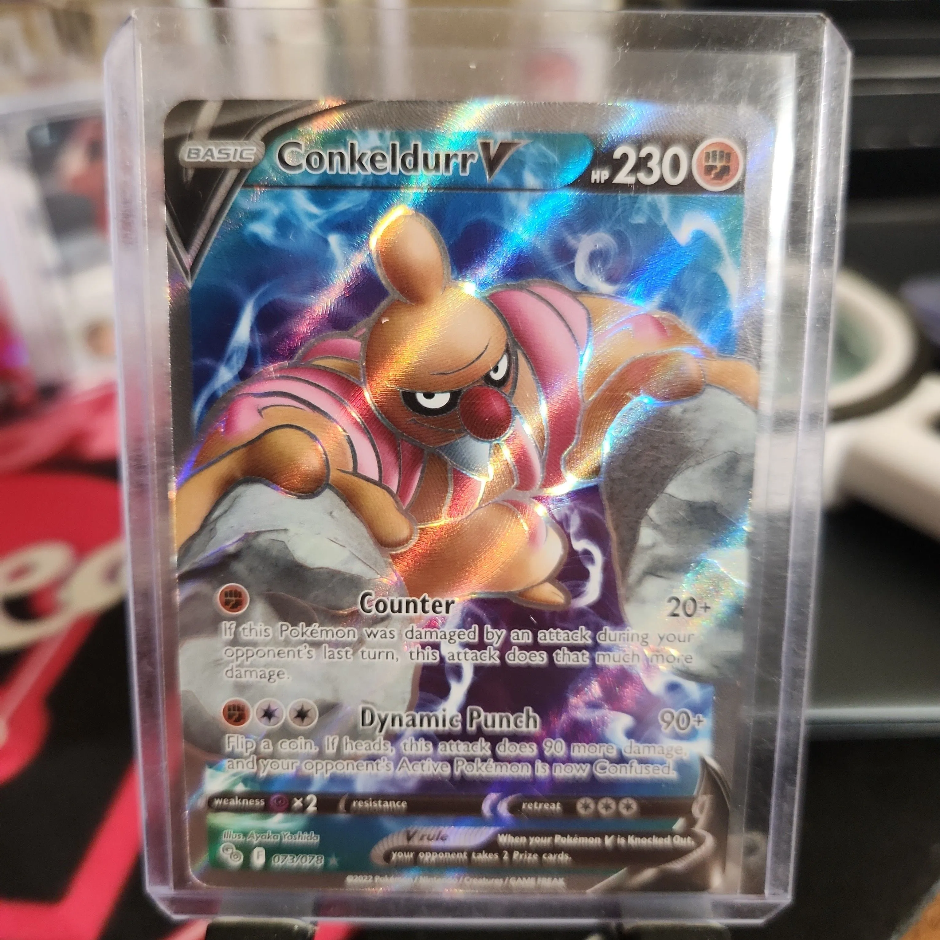 Conkeldurr V (Full Art) Pokemon GO 073/078 Holo Ultra Rare Pokmon TCG   Whatnot: Shop, Sell, Connect
