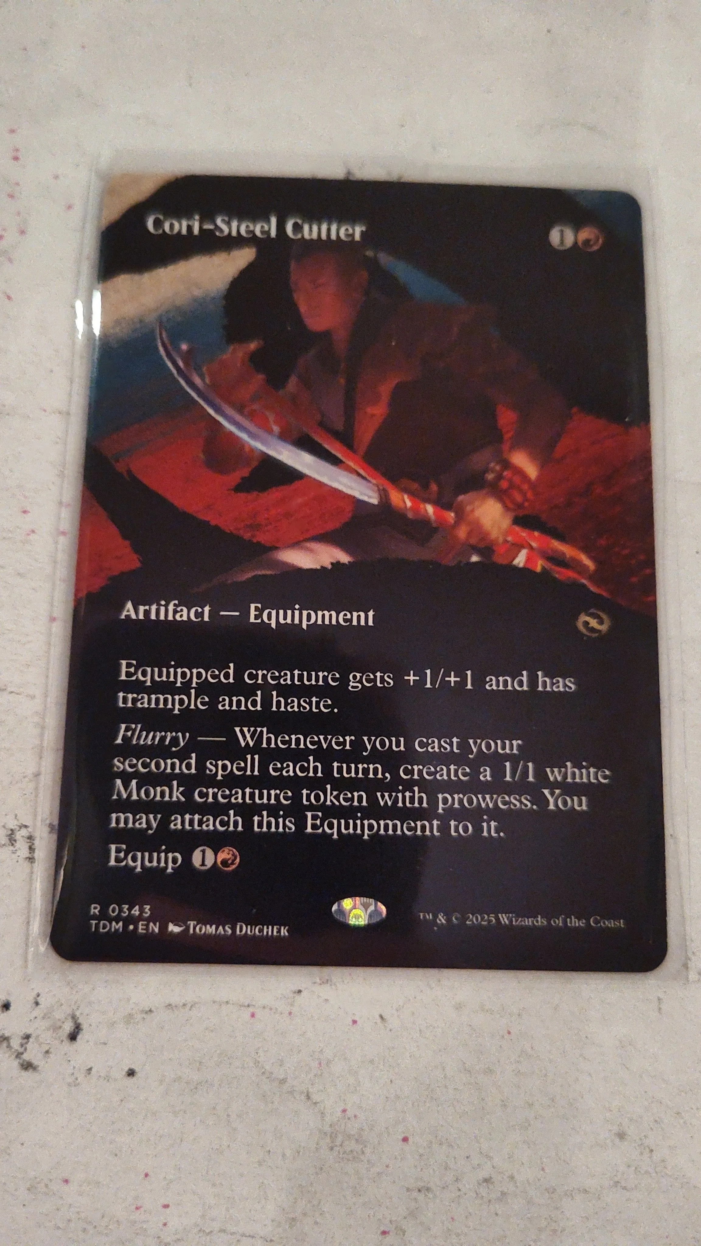 Product image for MTG Tarkir Dragonstorm Borderless Cori-Steel Cutter 