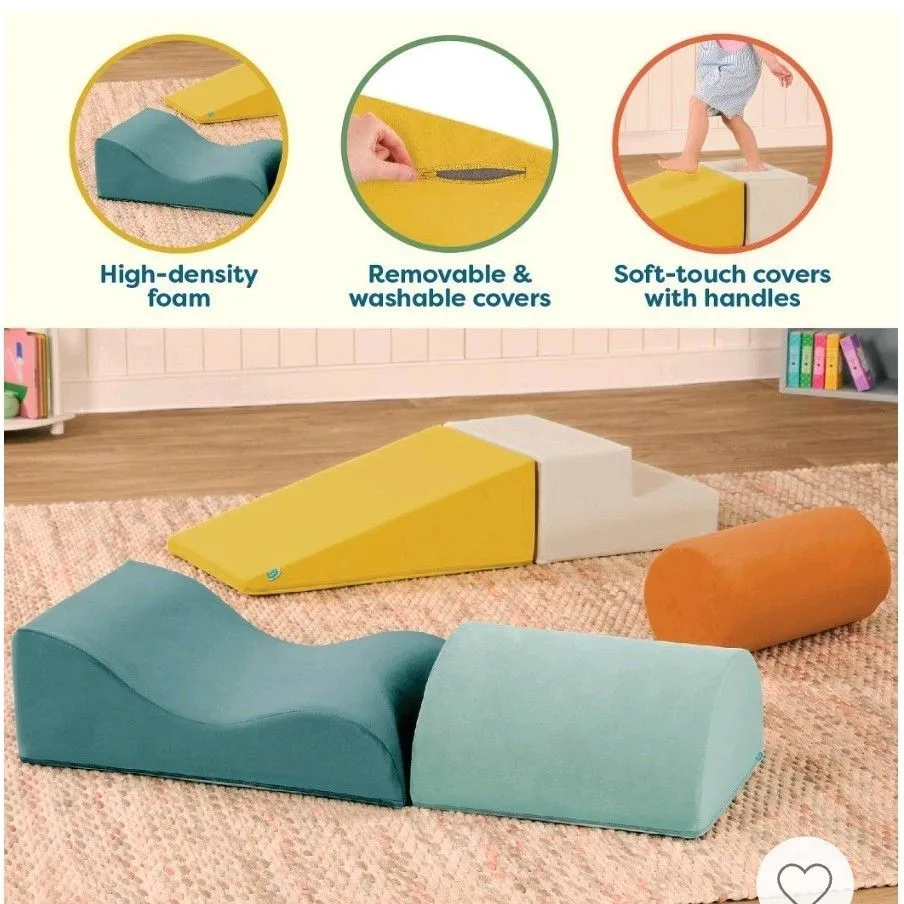 Product image for 5-piece B toys Foam Building Shapes for indoor Play