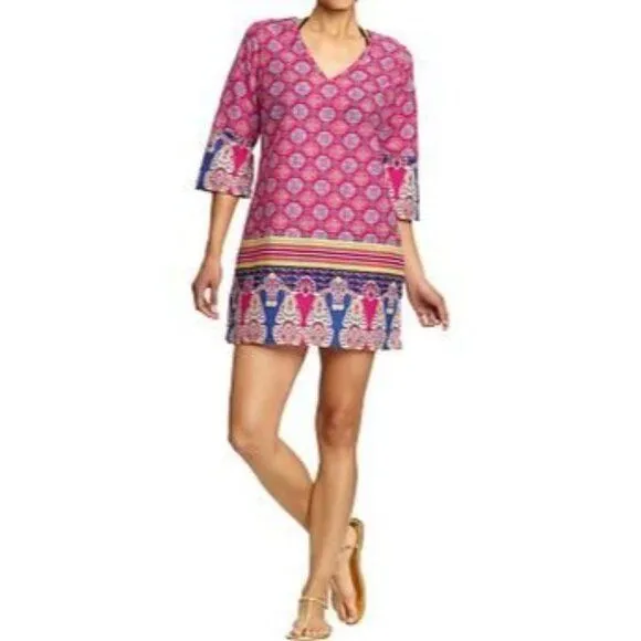 layered midi dress with sleeves Long Sleeve Gauze Tiered Midi Dress main image 0
