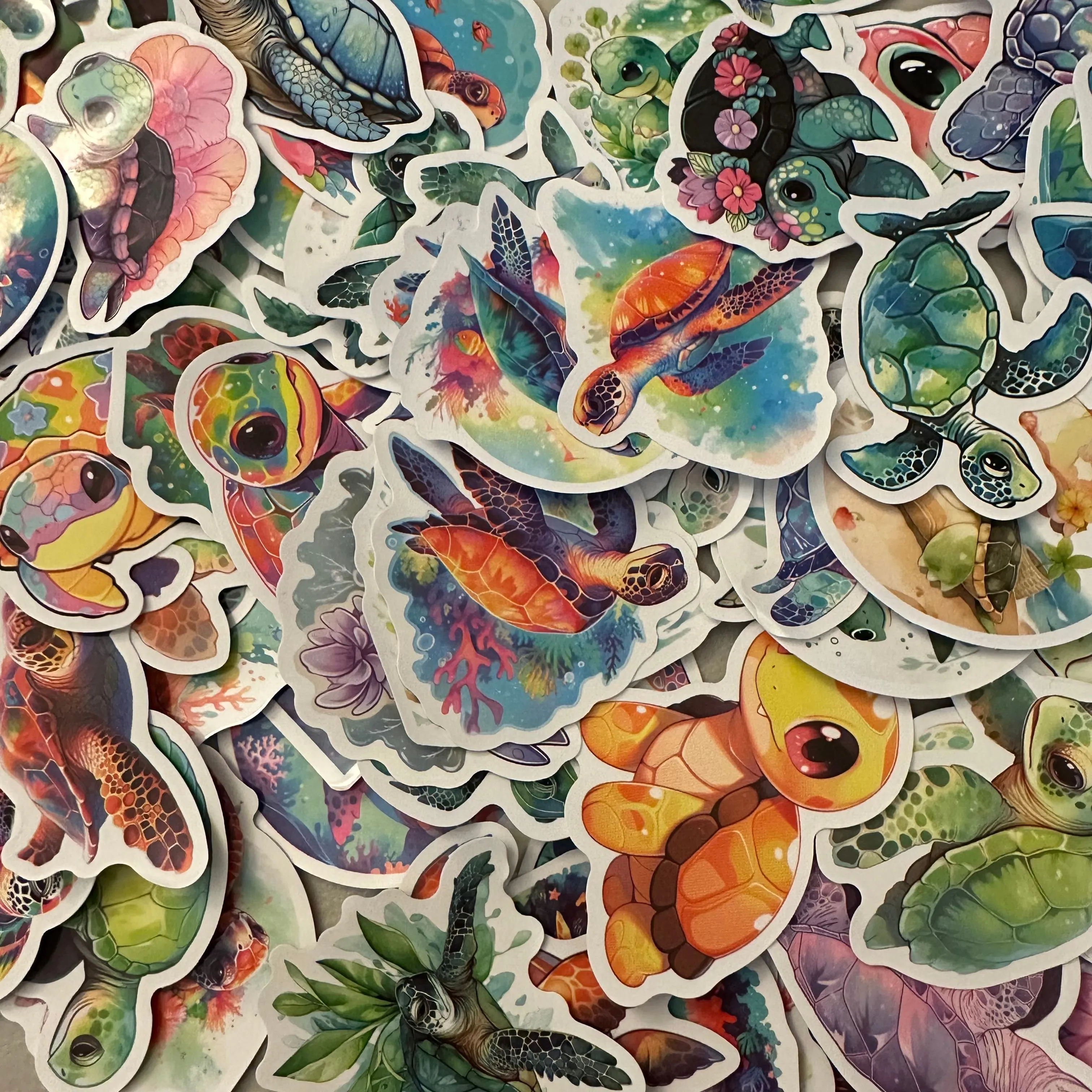Product image for 5 Turtle Stickers Randomly Selected