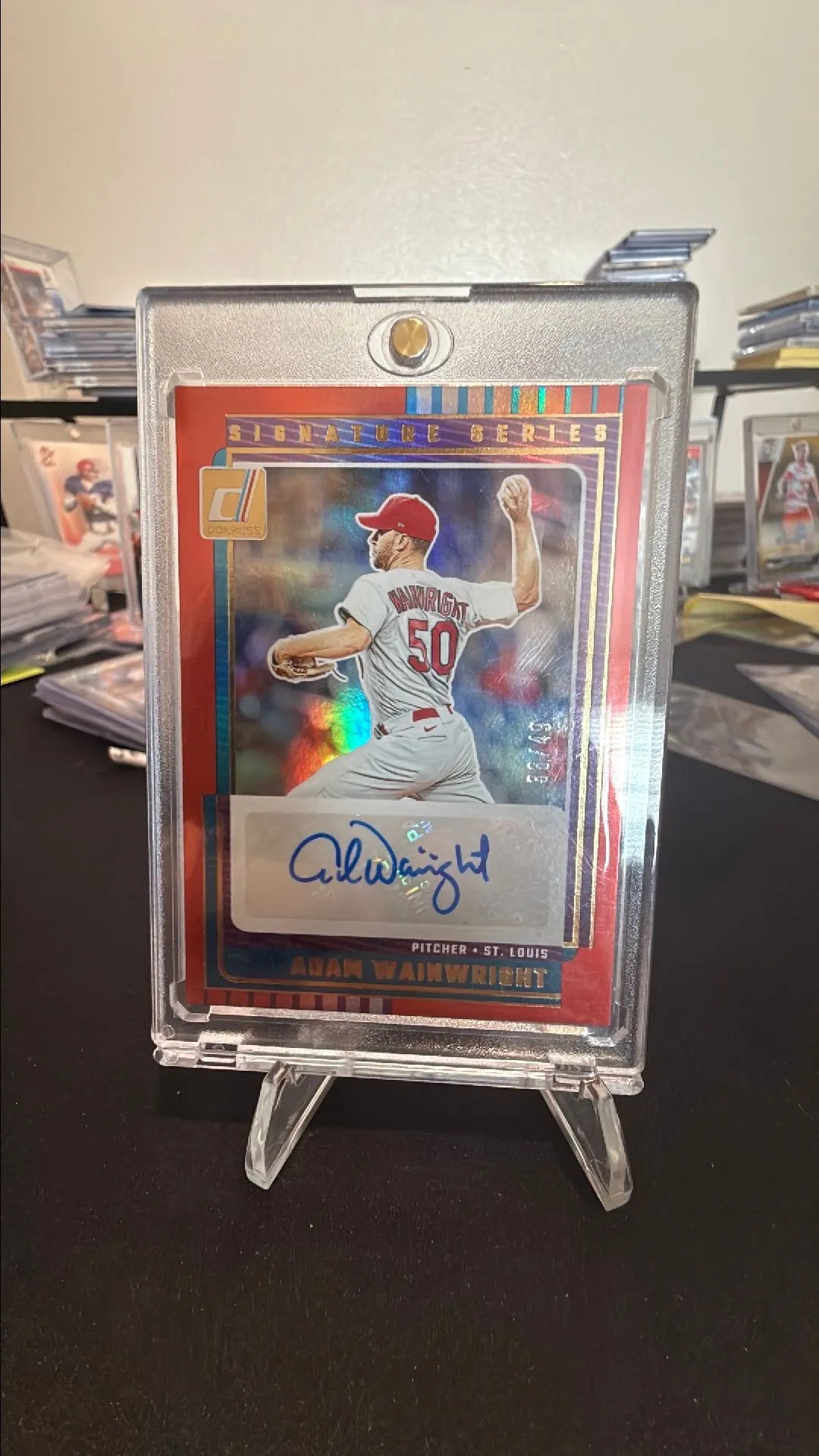Product image for Adam Wainright Donruss Signature Series Auto /49