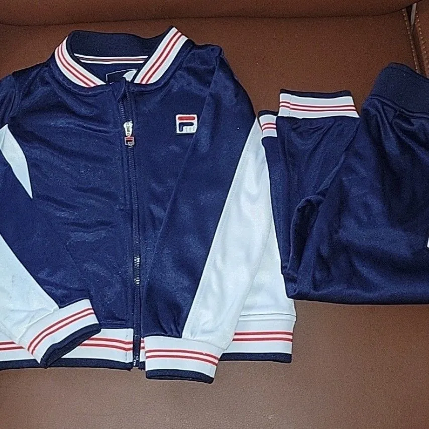 Product image for Nwot Toddler's Boy's Fila Original Jogging Suit Size 3t