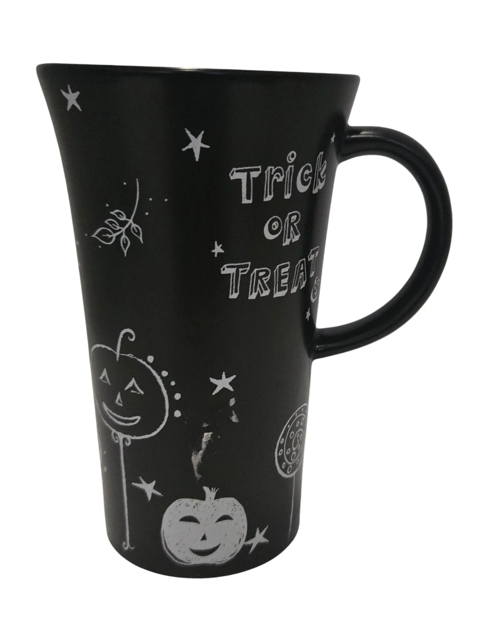 Product image for 2007 Starbucks Trick or Treat Black White Halloween Coffee Mug