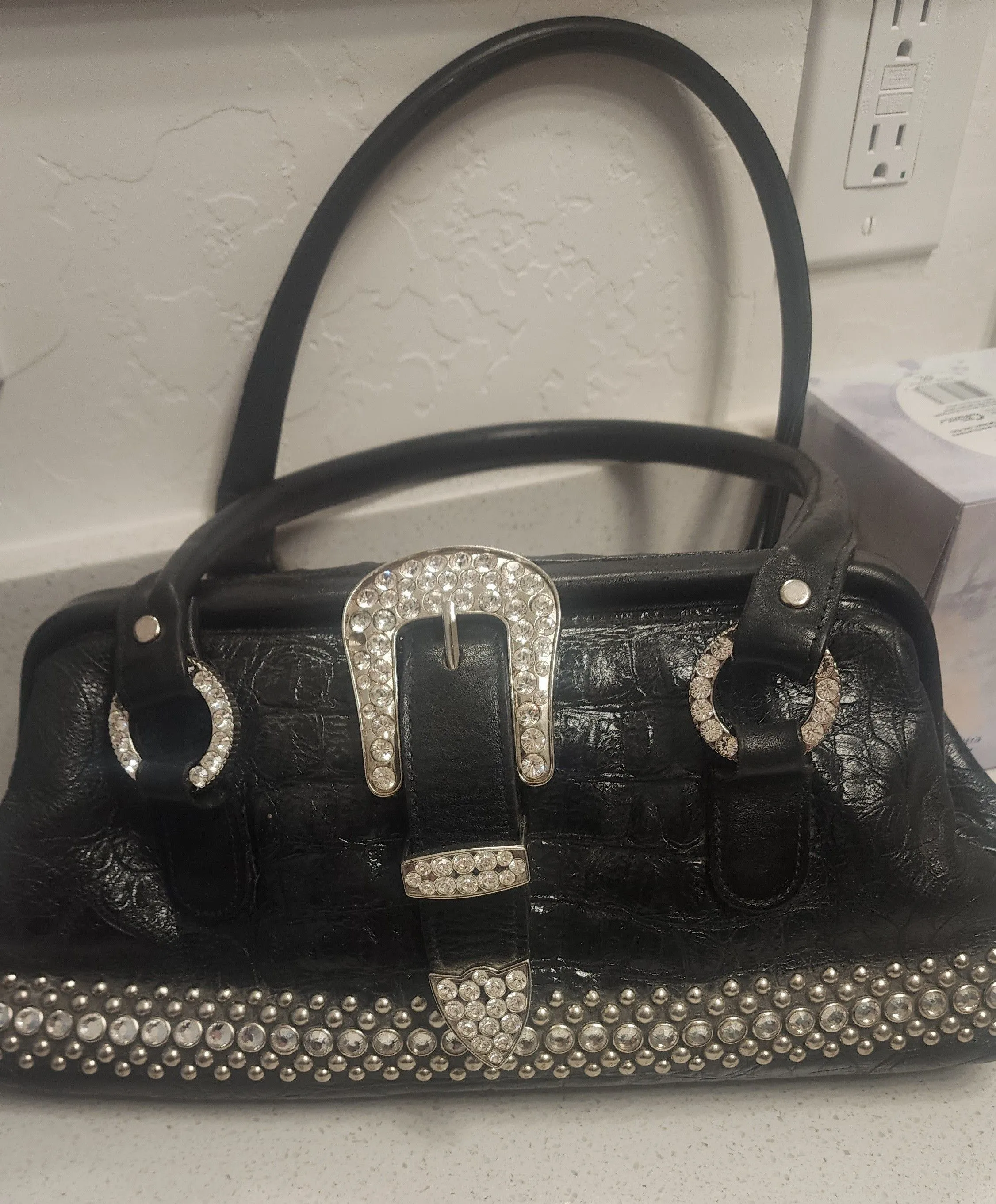 Product image for Vintage Raviani Black leather doctor bag