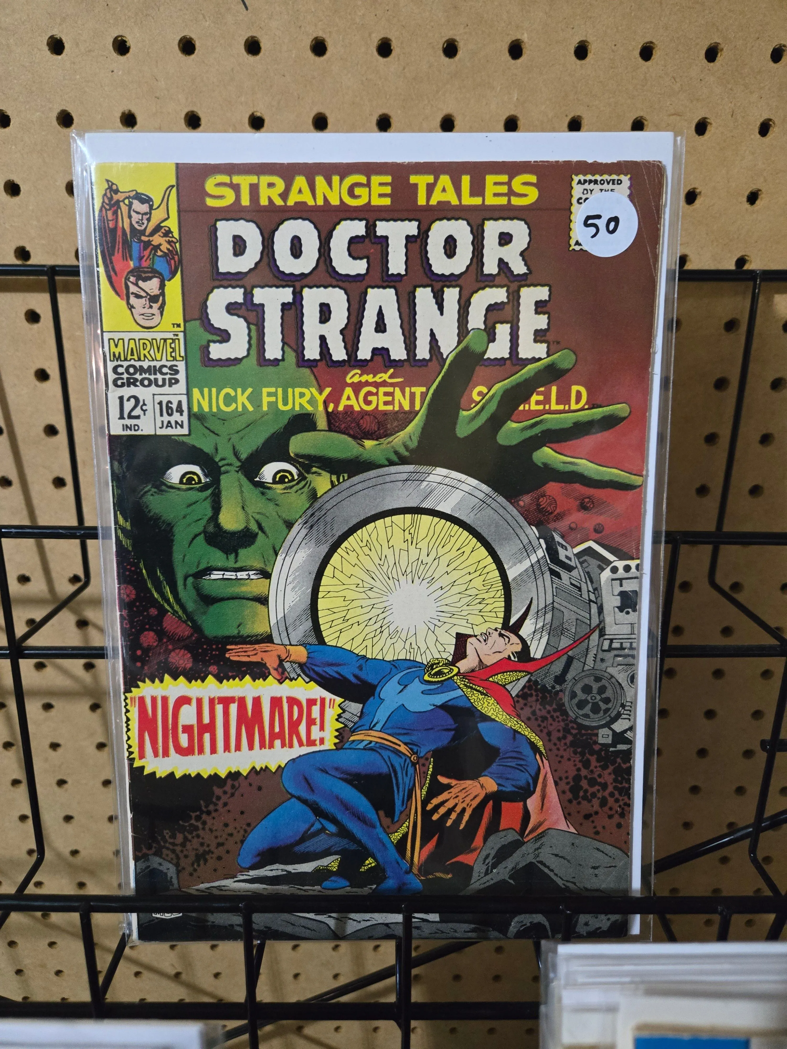 Product image for 894 Strange Tales #164 Doctor Strange 1st App Yandorth Steranko Marvel 1968