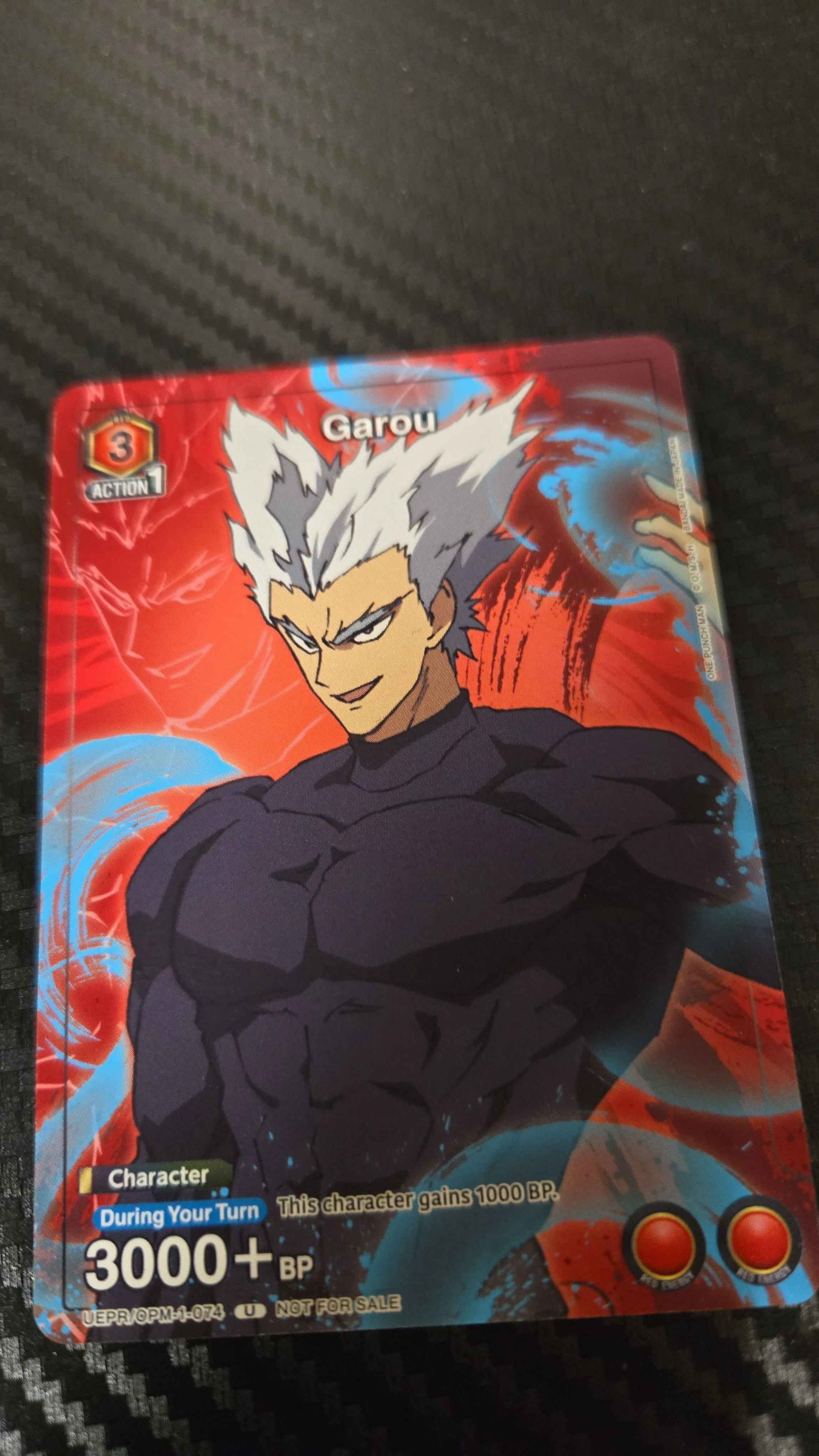 Product image for Garou OPM-1-074 Tournament Promo Union Arena Card English One Punch Man