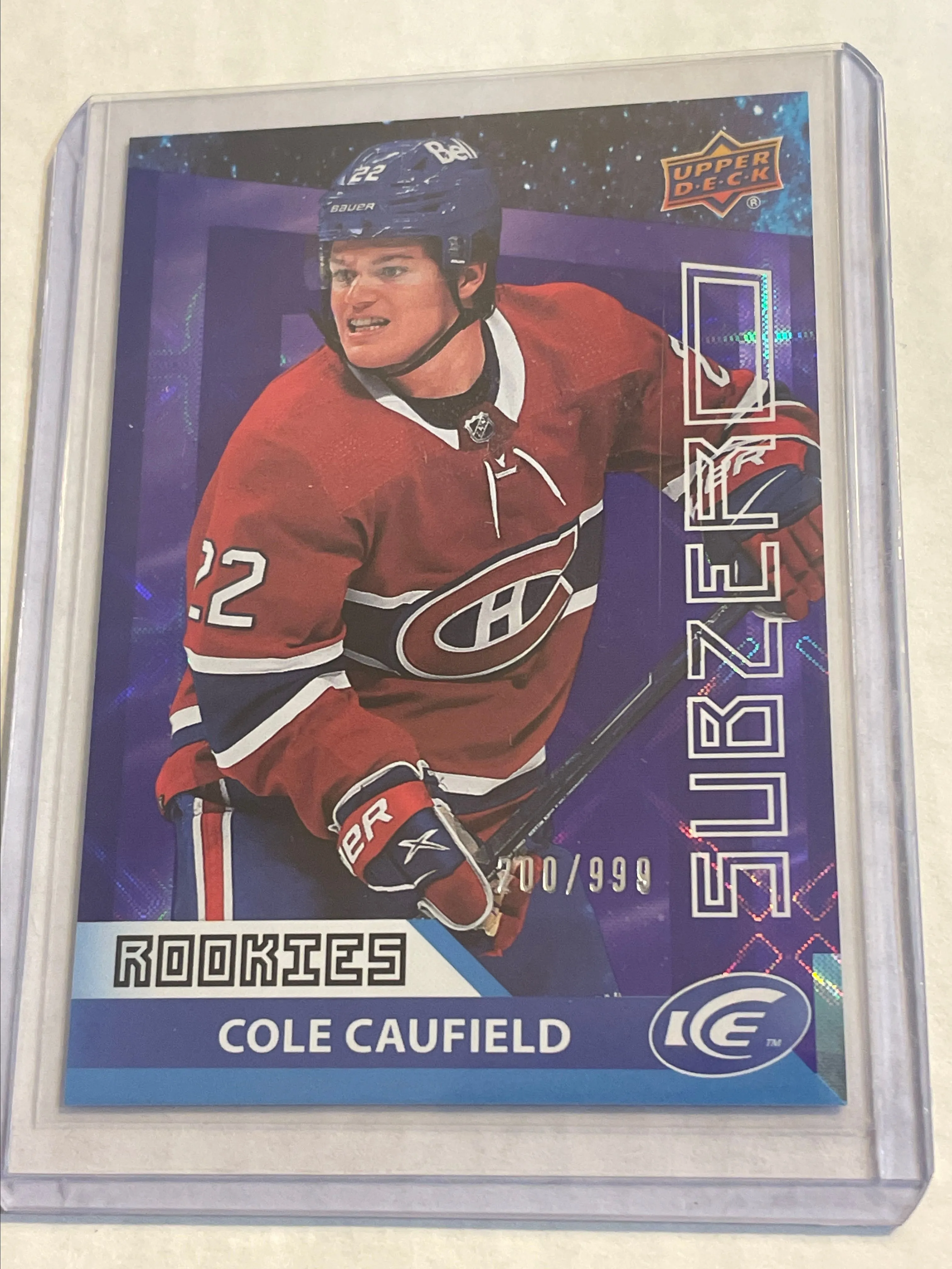 Product image for Cole Caufield - Montreal Canadiens 2021-22 Ice Subzero rookie /999