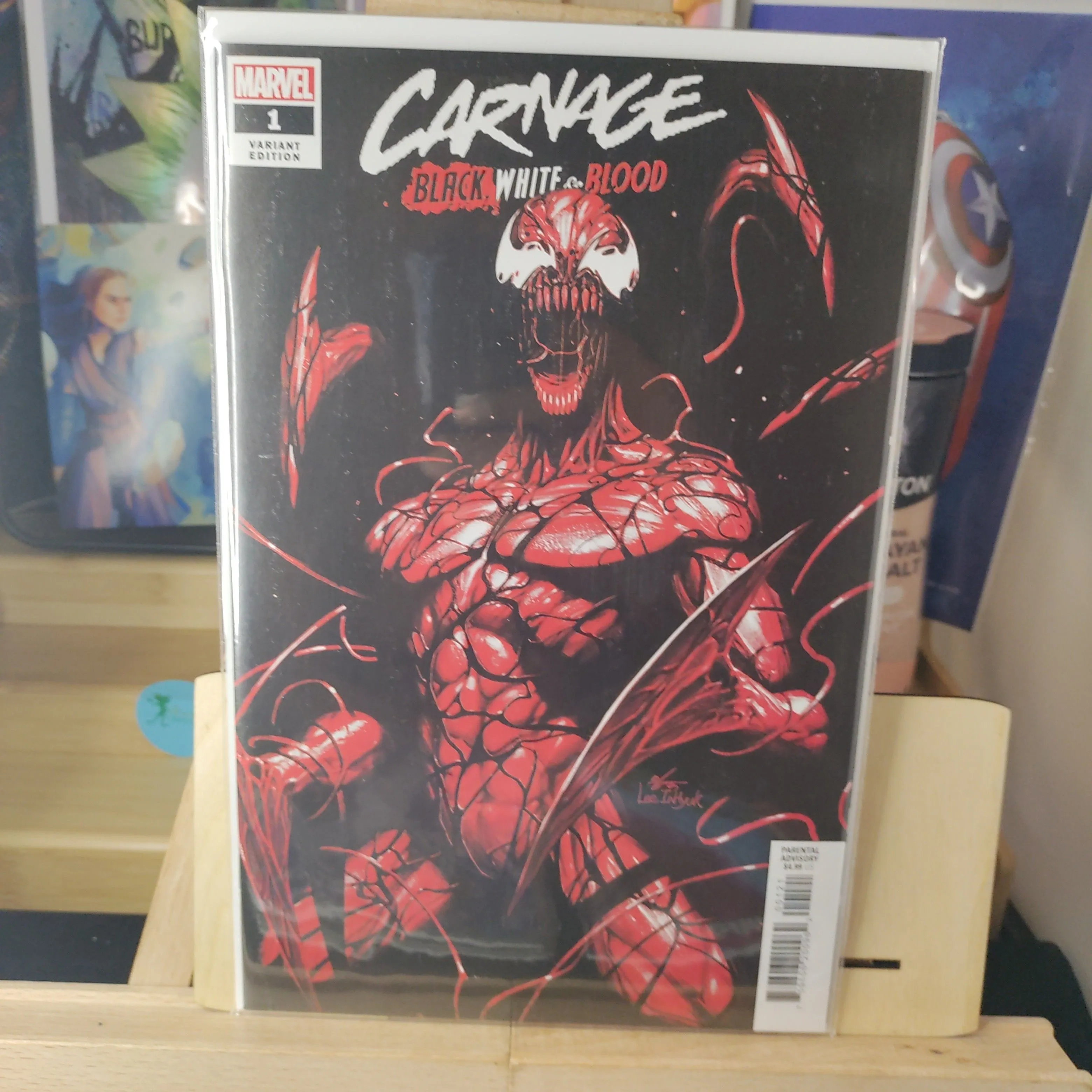 Product image for Carnage: Black, White and Blood #1 (2021) Marvel Comics Inhyuk Lee Variant