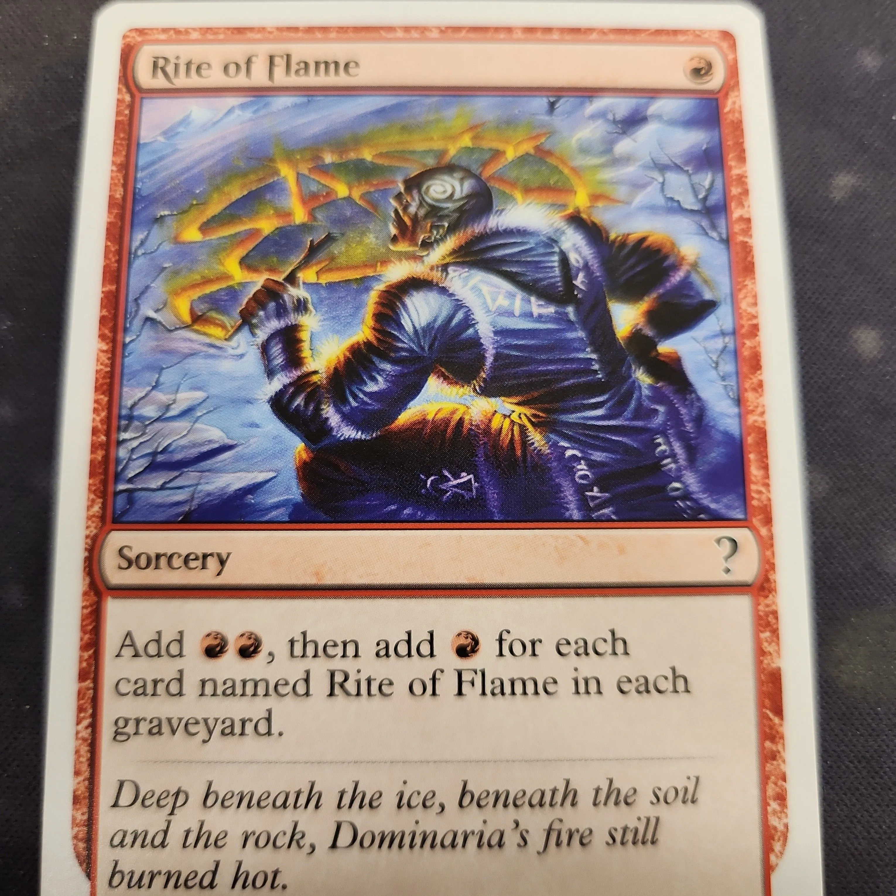 Product image for RITE OF FLAME - WHITE BORDER