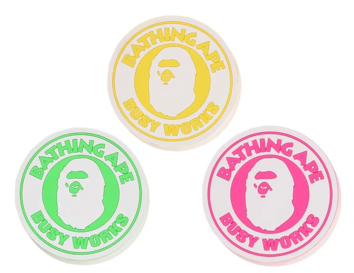 Product image for Hypeware - Bape Busy Works Neon Rubber Coaster Set