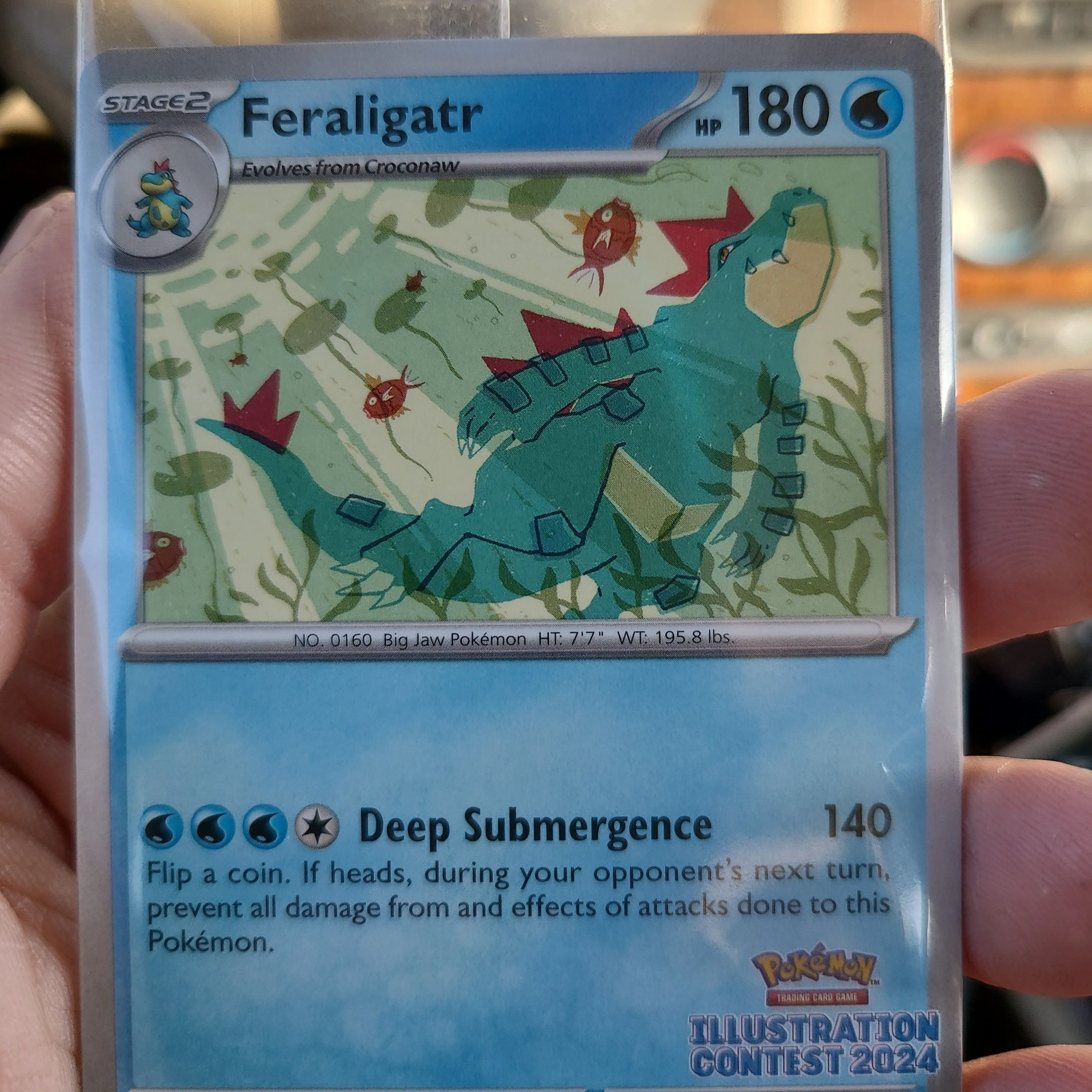 Product image for Sealed feraligatr 2024 illustration promo