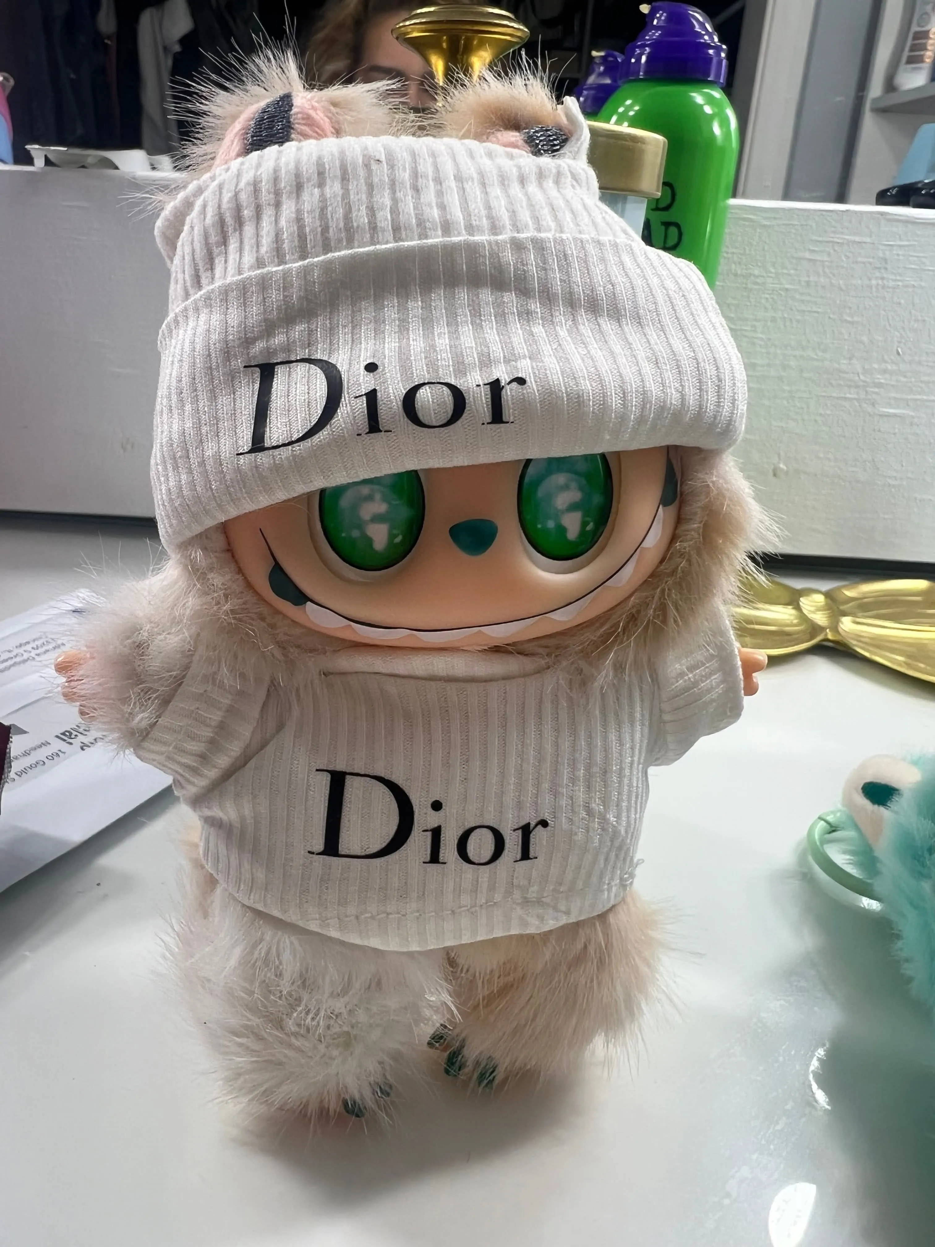 Product image for Labubu new in box blind box with dior inspired 2 pcs clothes