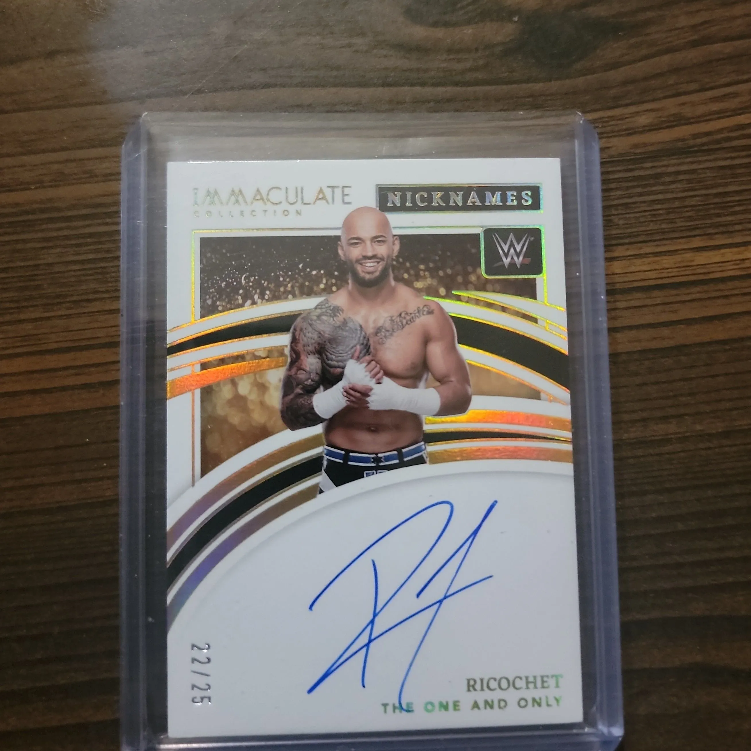 Product image for Ricochet Immaculate Nicknames Auto /25