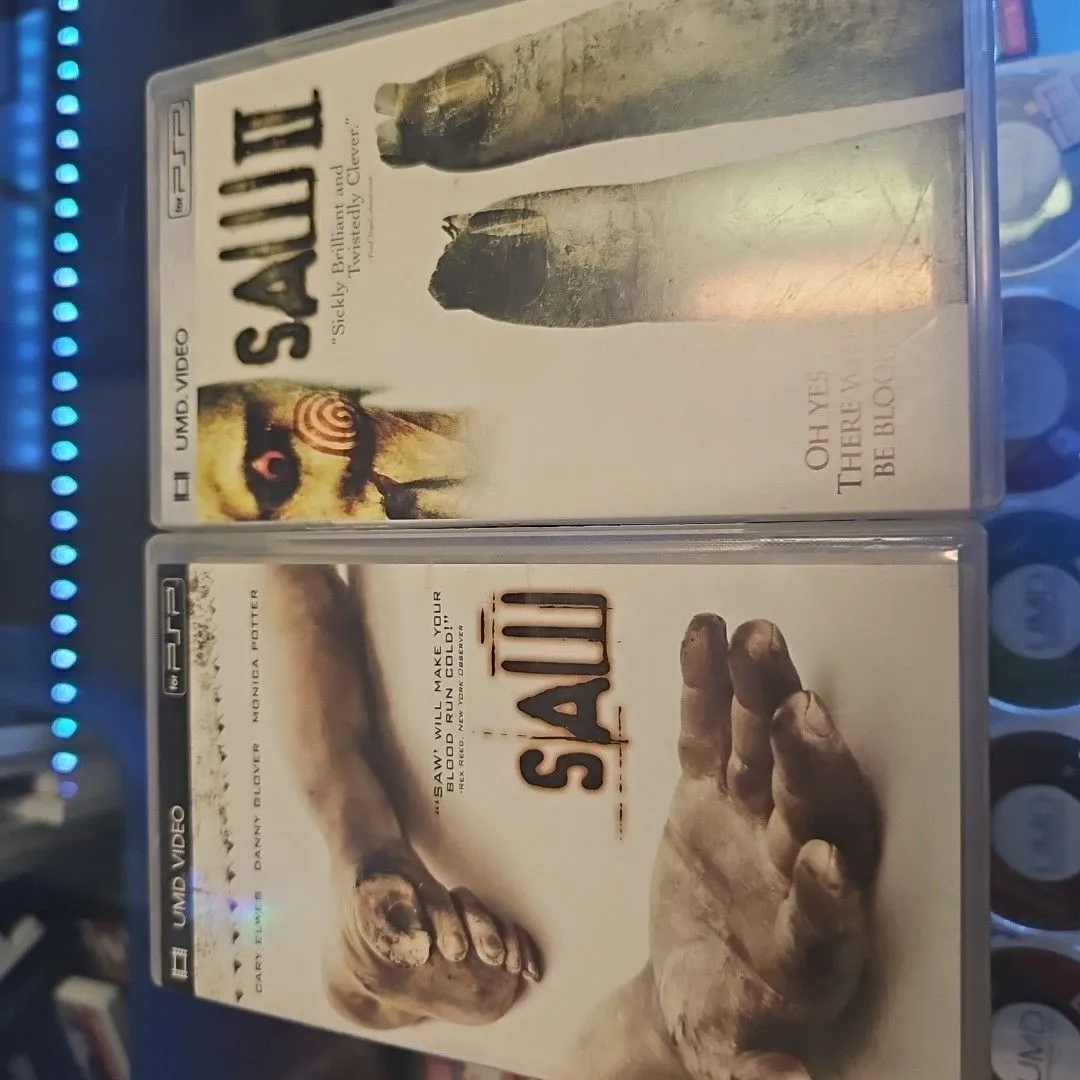 Product image for saw 1 and 2 psp movies