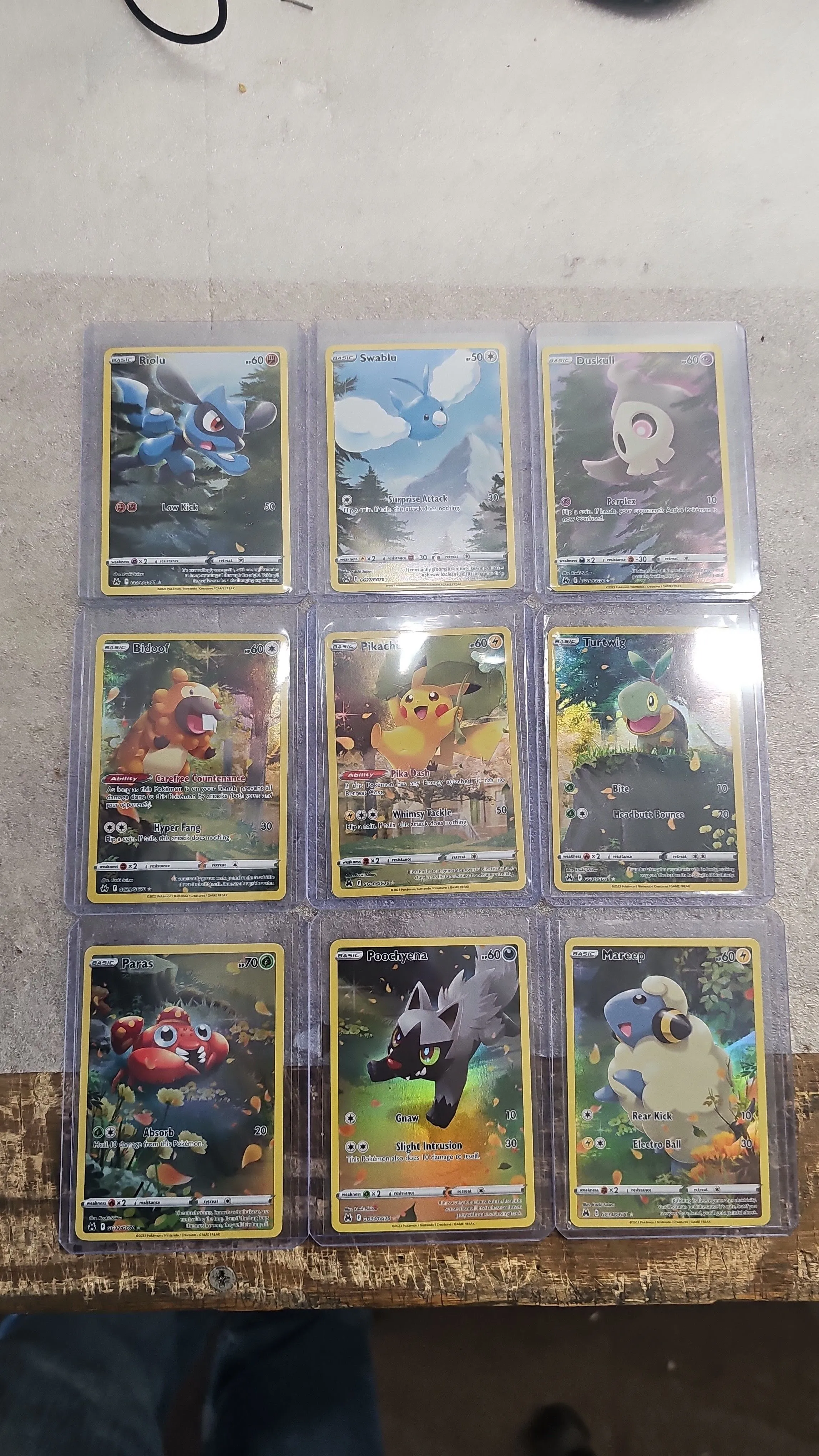 Product image for Pokémon TCG Crown Zenith Galarian Gallery NM Full Art Set 9 GG26 - GG34