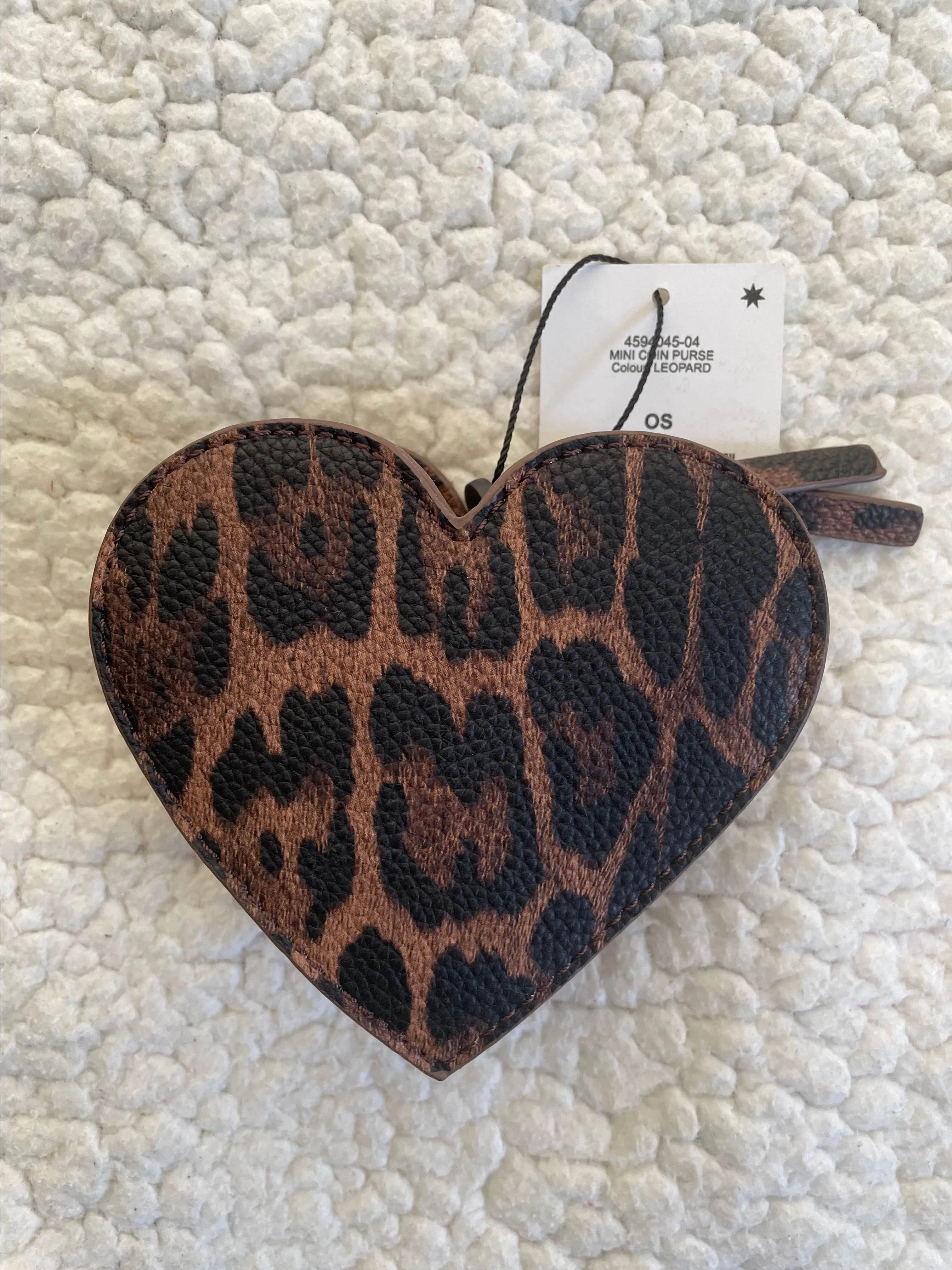 Product image for Heart for a Cause -Leopard Coin Purse NWT