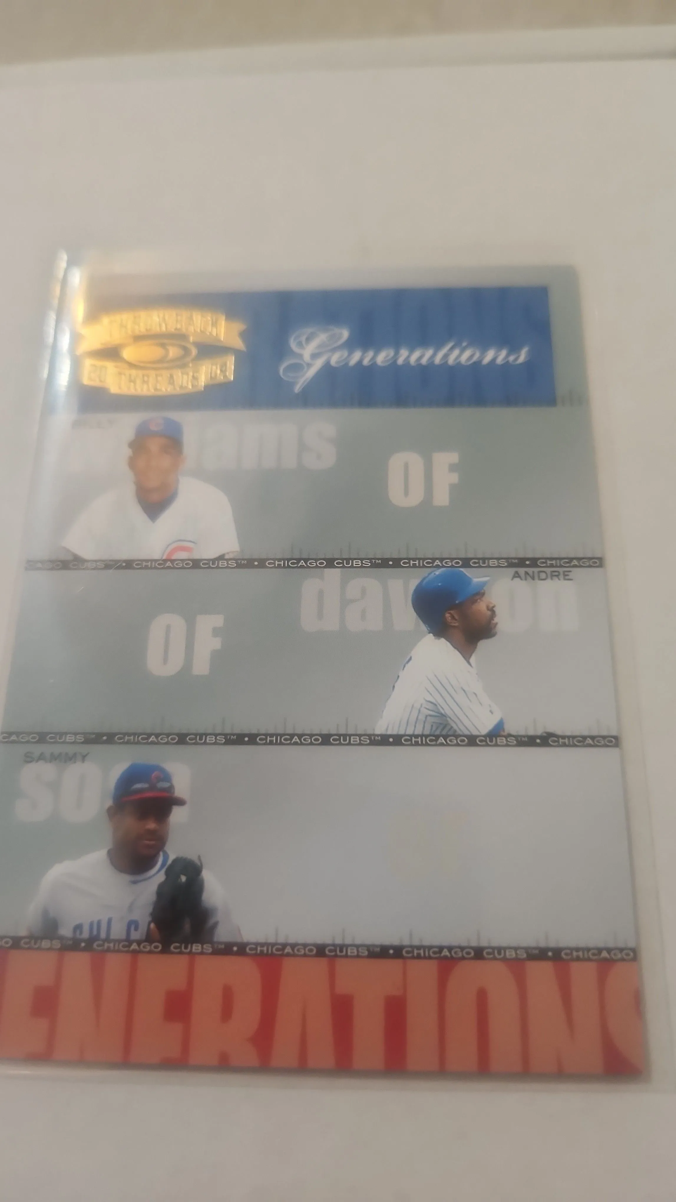 Product image for Sosa Dawson Williams 2004 Generations /1500 Cubs