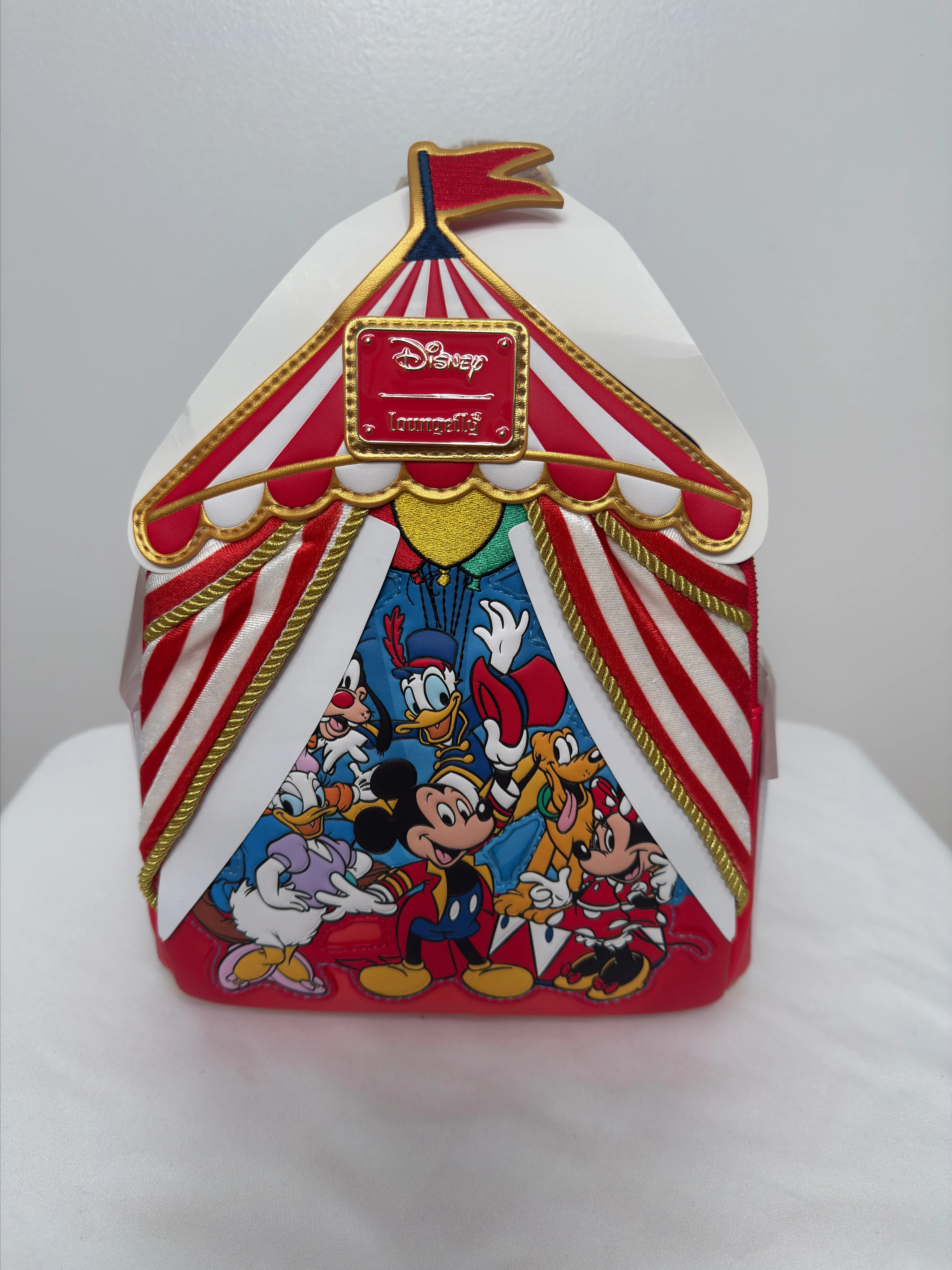 Product image for Loungefly Disney Mickey Mouse & Friends Circus Mini Backpack -
